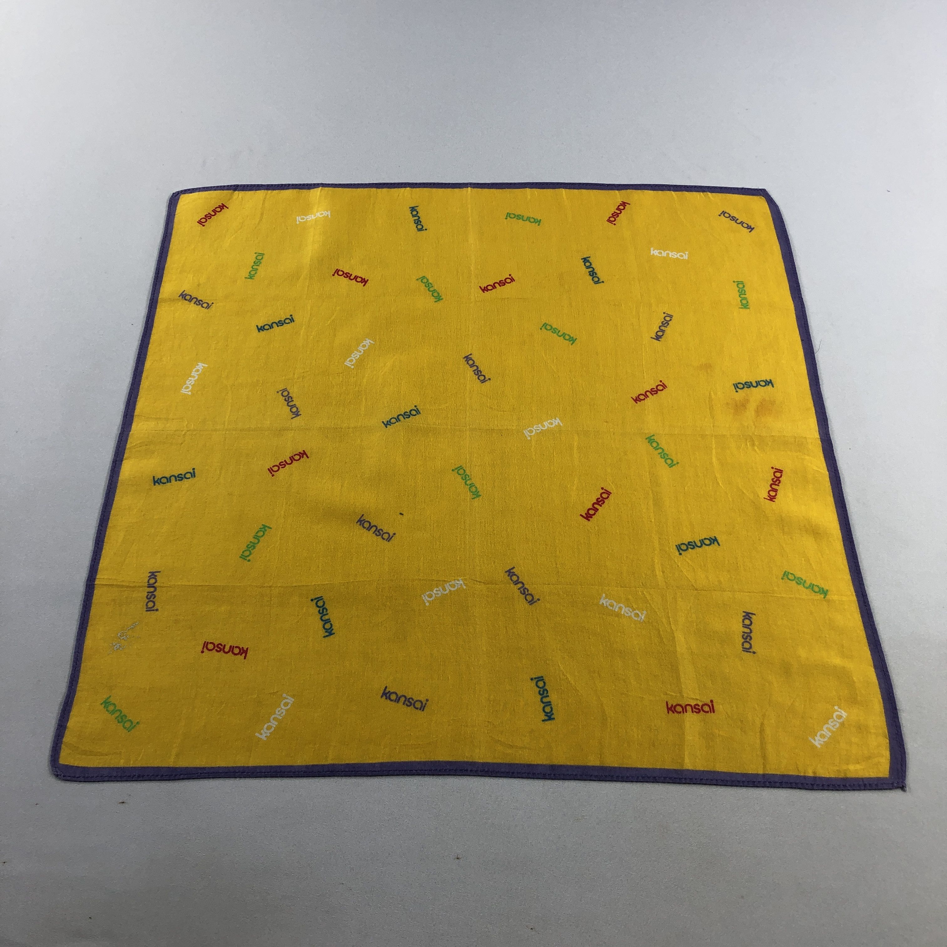 Kansai Yamamoto × Vintage Kansai Handkerchief Neckerchief Bandana H2596 Size ONE SIZE - 1 Thumbnail