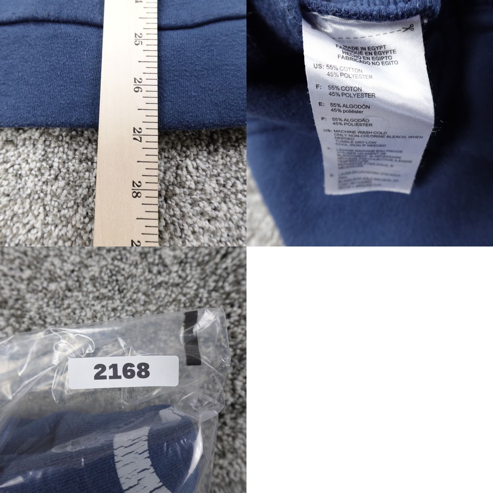 Adidas Adidas Hoodie Mens S Blue Logo Golf Pullover Sweatshirt Sweater Athletic Active Size US S / EU 44-46 / 1 - 8 Thumbnail