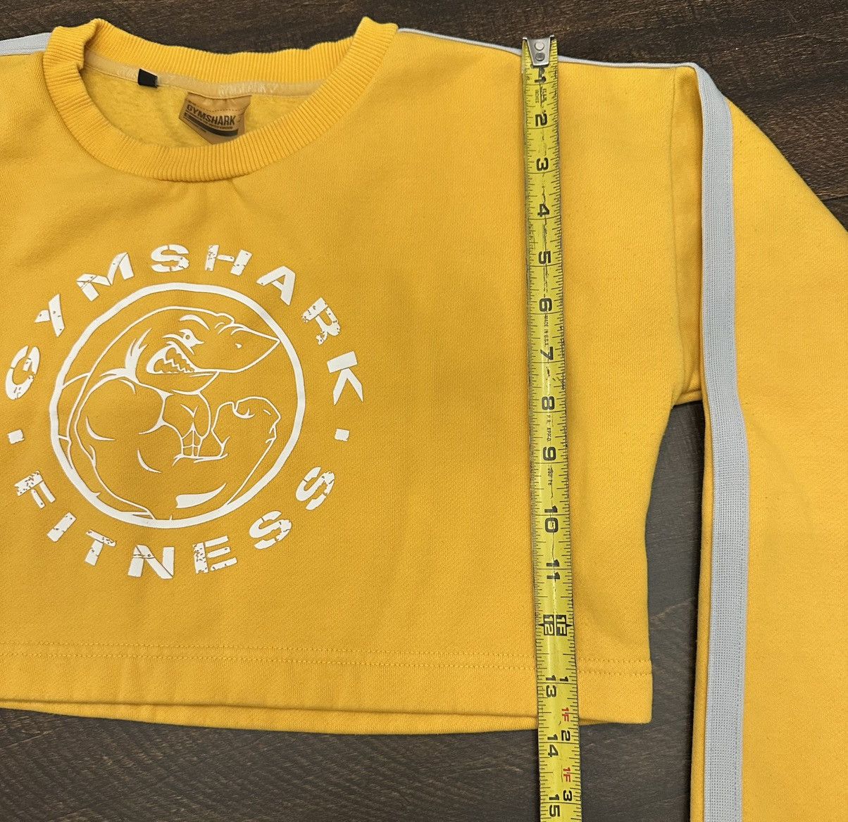 Gymshark Gymshark Women Yellow Legacy Cropped Pullover Sweater Size S Size S / US 4 / IT 40 - 5 Thumbnail