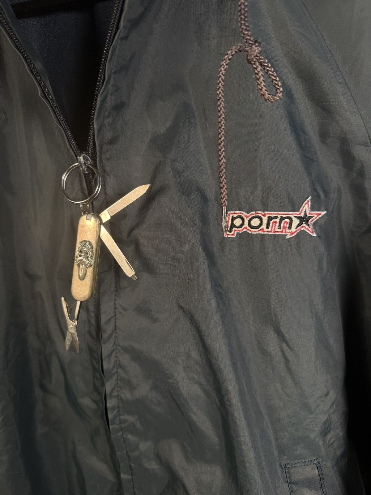 Hook-Ups VINTAGE PORN STAR GRAIL⭐️ 90s LOGO LIGHT PARKA JACKET Size US XL / EU 56 / 4 - 10 Thumbnail