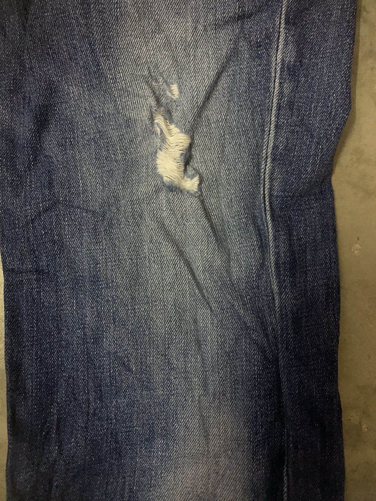 Japanese Brand × Levi's Vintage Clothing Levi’s 502 Selvedge Distress Denim Jeans Size US 30 / EU 46 - 4 Thumbnail