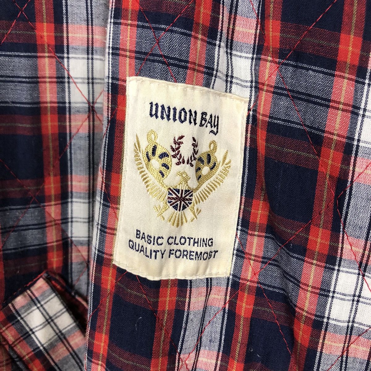 📌Vintage Reversible Bomber Jacket Union Bay Tartan Design