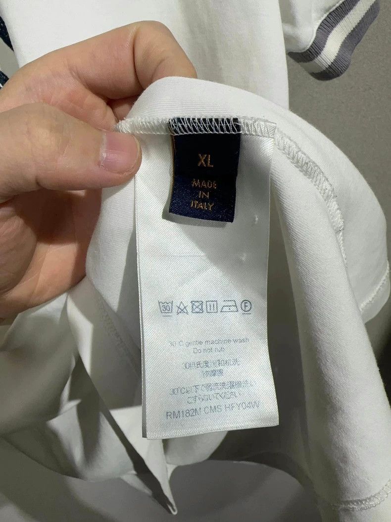 Louis Vuitton Louis Vuitton white blue short sleeve tee-2508 Size US XL / EU 56 / 4 - 5 Thumbnail