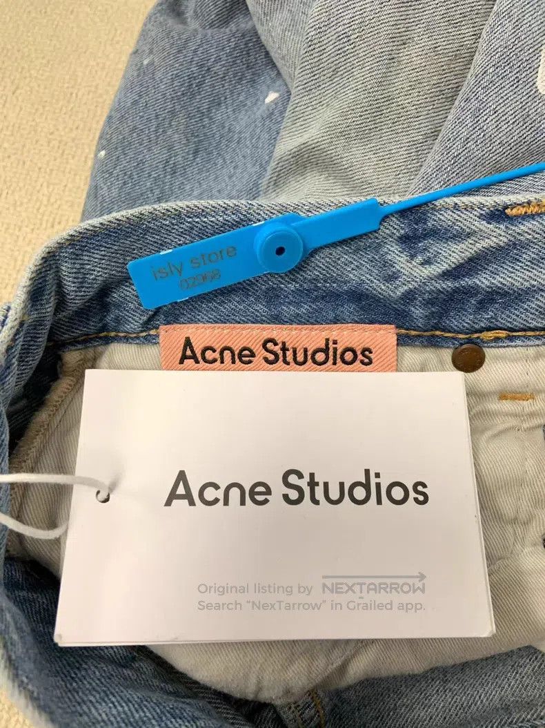 Acne Studios Acne Studios Painted Wide-Leg Mid-Rise Loose Jeans Size US 28 / EU 44 - 3 Thumbnail