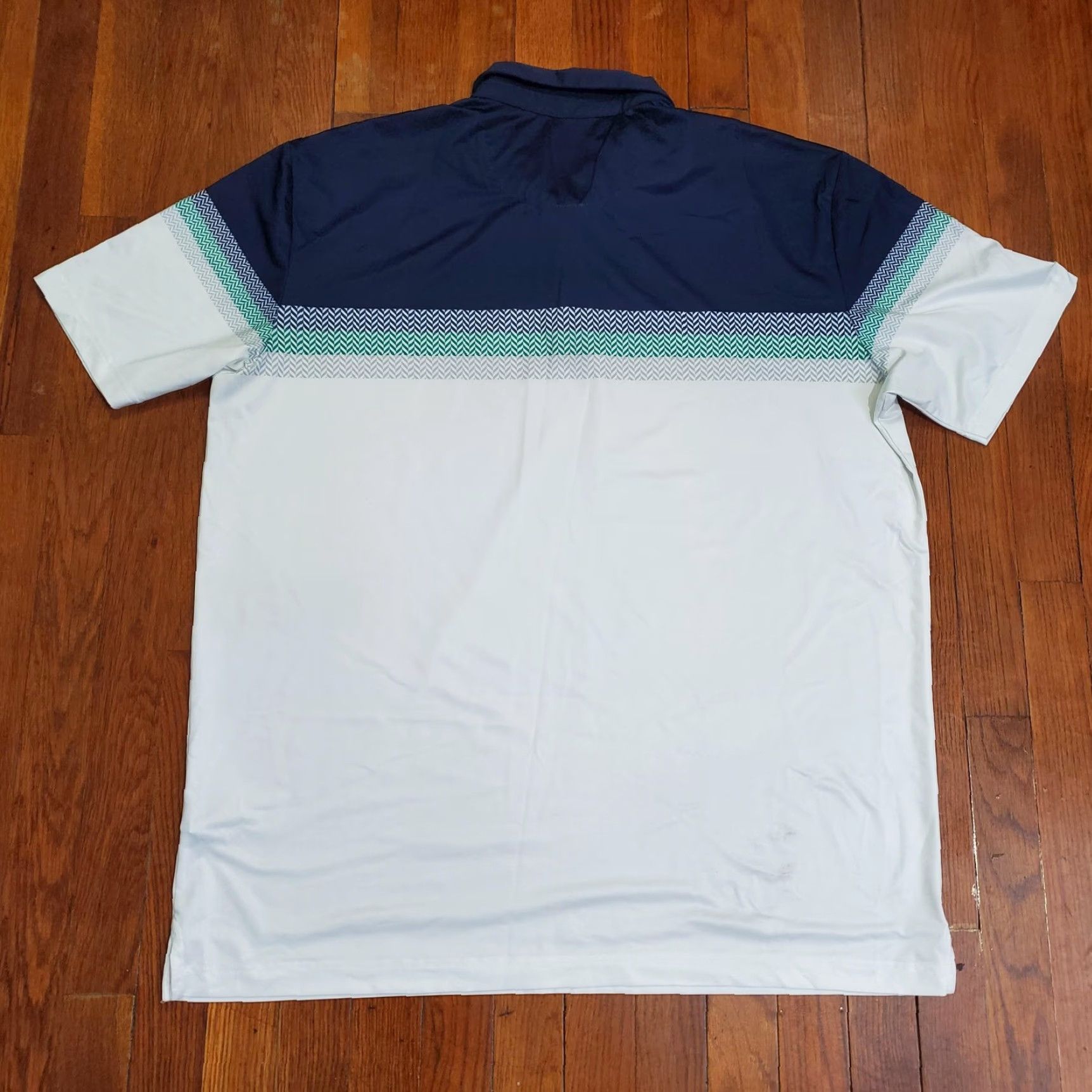 Callaway Callaway Polo Shirt Mens XL Navy White Chevron Opti-Dri Golf Performance Short Sleeve Size US XL / EU 56 / 4 - 6 Thumbnail