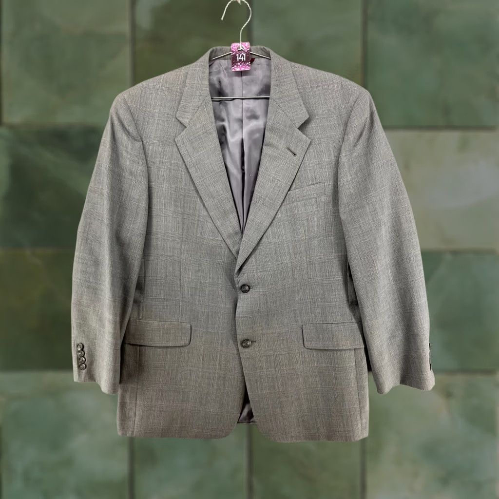 Hart Schaffner Marx Hart Schaffner Marx Jacket Mens Houndstooth Sport Coat Size 42 Gray Wool Plaid Size US XS / EU 42 / 0 - 1 Thumbnail
