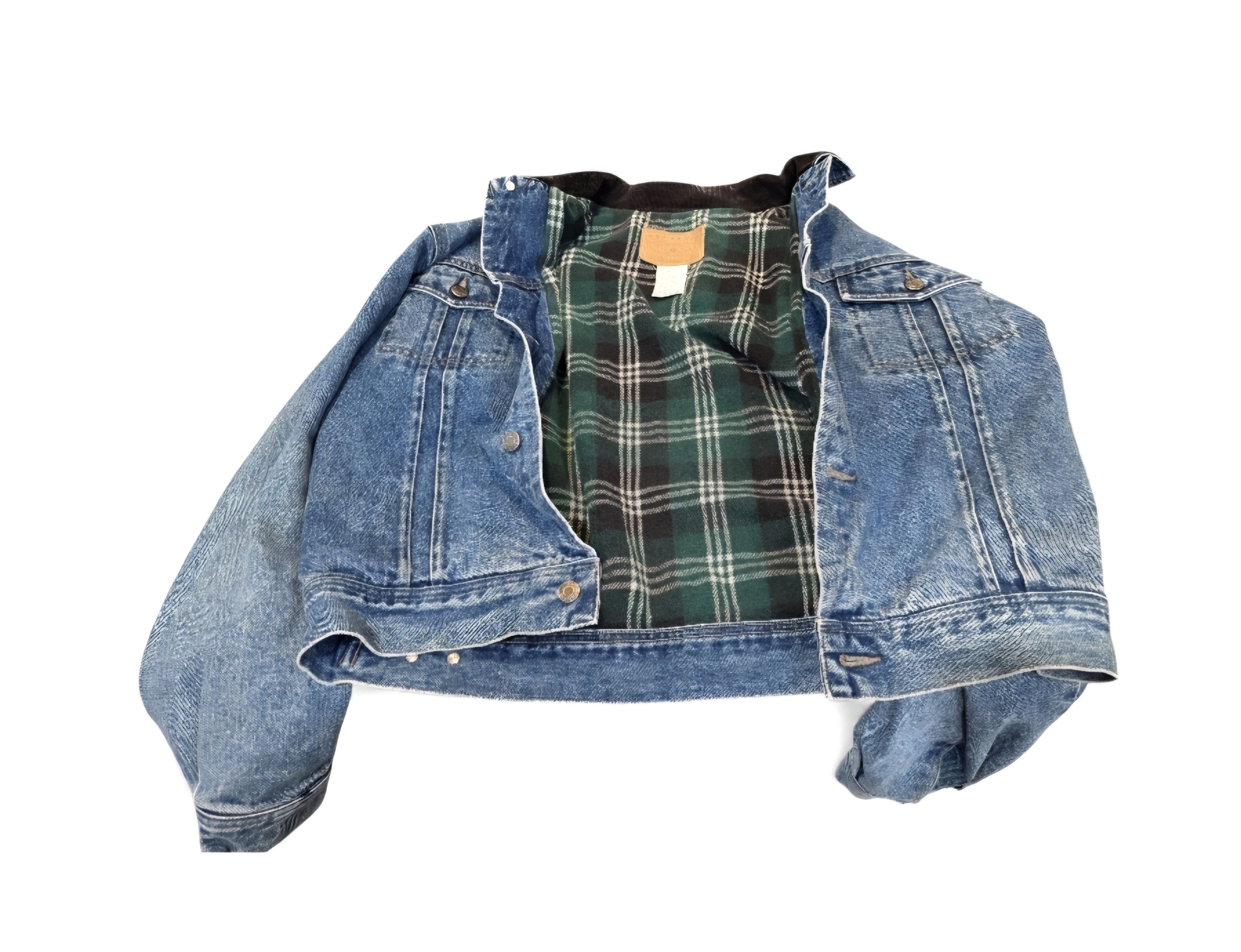 Gap GAP Vintage Denim Jacket Corduroy Collar Plaid Flannel Size US M / EU 48-50 / 2 - 6 Thumbnail