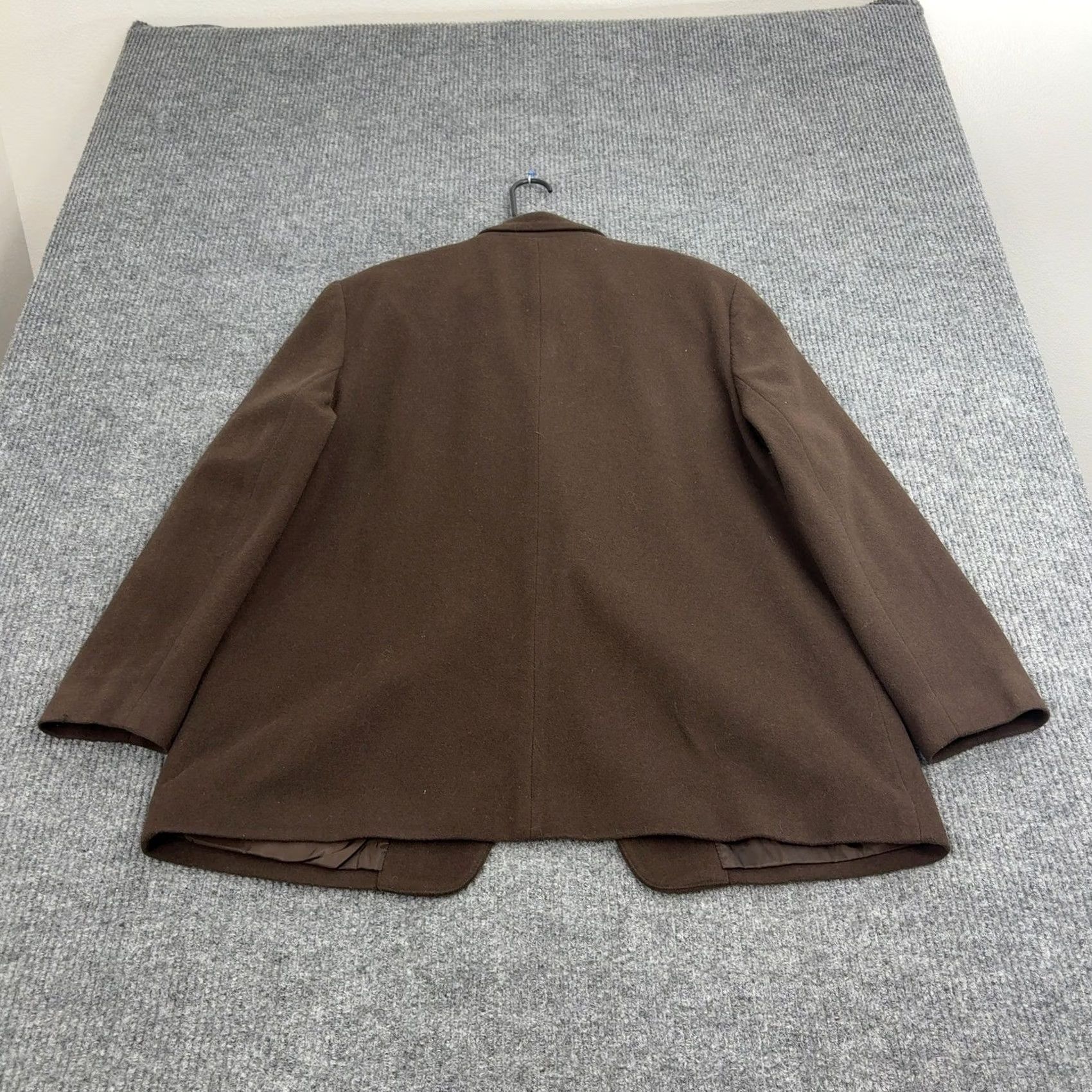 Vintage VINTAGE Harve Benard Blazer Womens 18W Brown Wool Cashmere Single-Breasted Notch Lined 52 in Chest Plus Size 18W Mens Women Girls Size XXL / US 16-18 / IT 52-54 - 5 Thumbnail