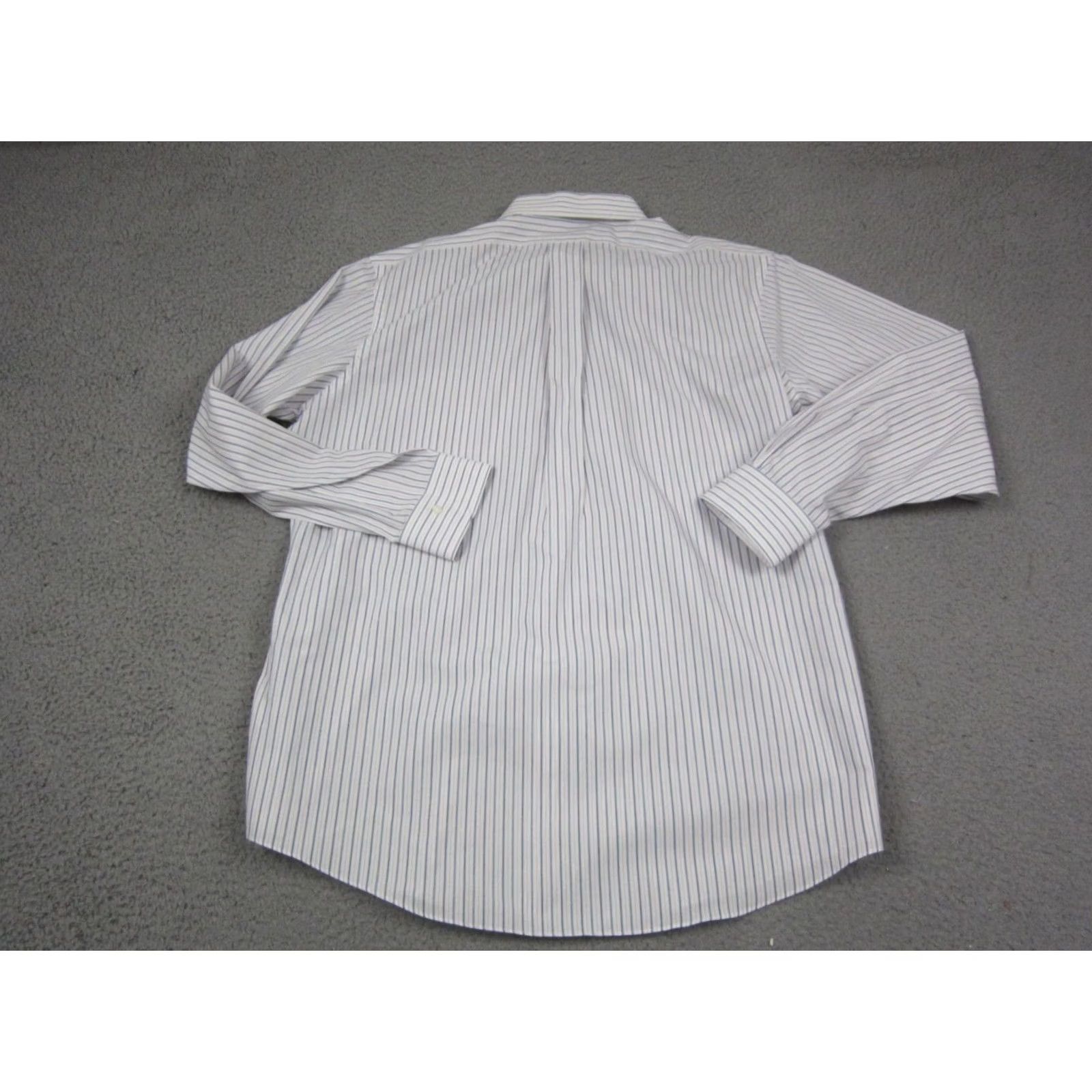 Brooks Brothers Brooks Brothers Shirt Mens XL White Men Striped Regent Supima Cotton Size US XL / EU 56 / 4 - 7 Thumbnail