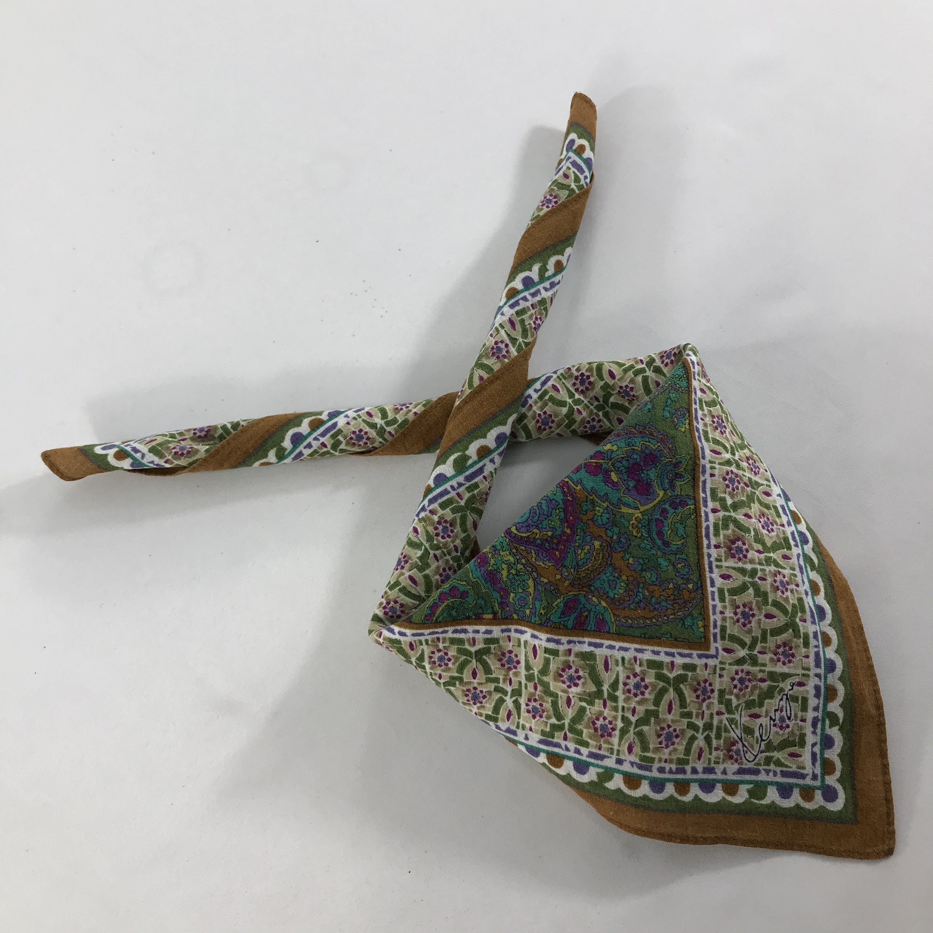 Kenzo × Vintage Kenzo Bandana / Handkerchief / Neckerchief - S1661 Size ONE SIZE - 3 Thumbnail