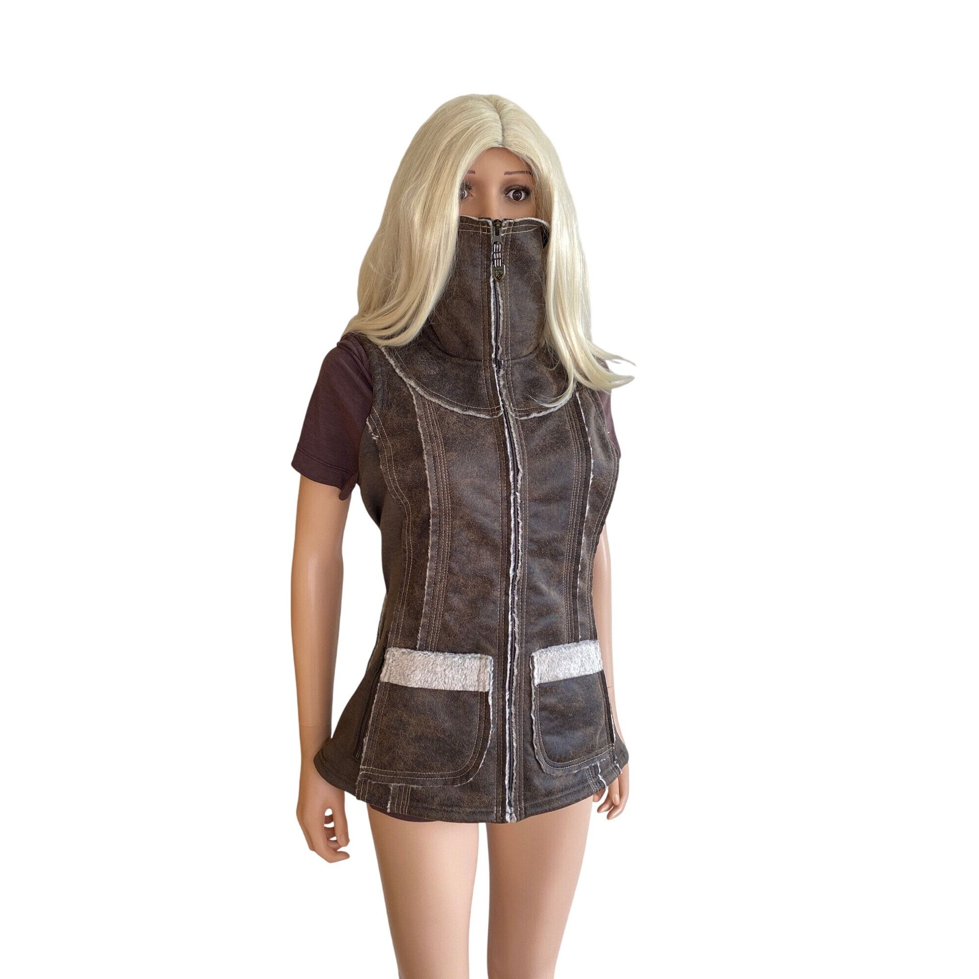 Kuhl NWT KUHL Womens Dani Sherpa Vest Italian Faux Leather Shearl Size S / US 4 / IT 40 - 4 Thumbnail