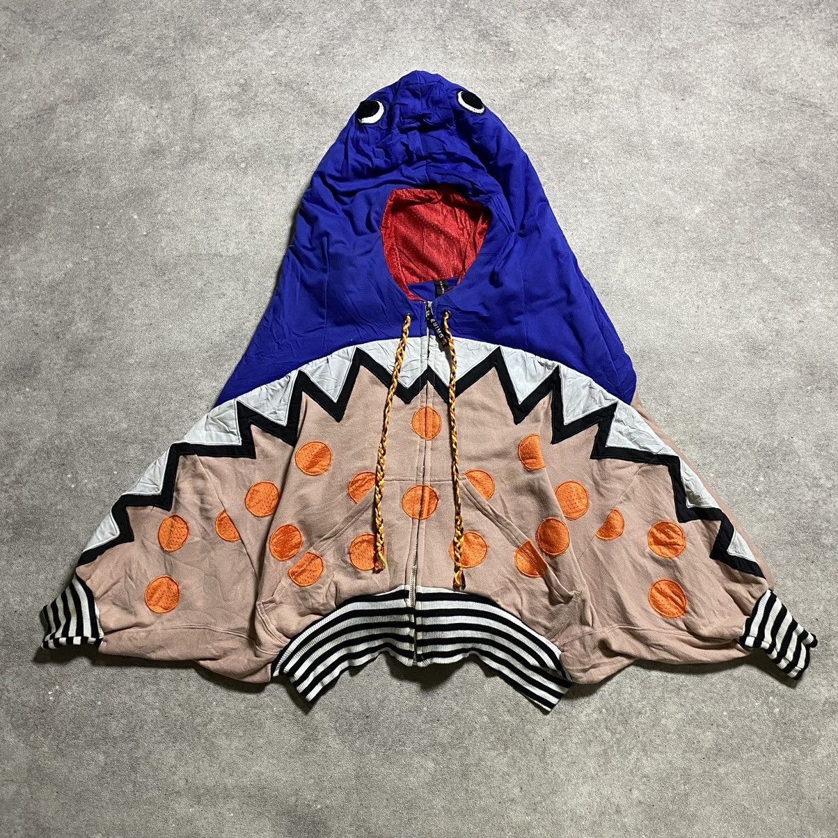 mercibeaucoup Issey Miyake Mercibeacoup Vintage Crop Shark Puffer Hoodie Size L / US 10 / IT 46 - 1 Thumbnail