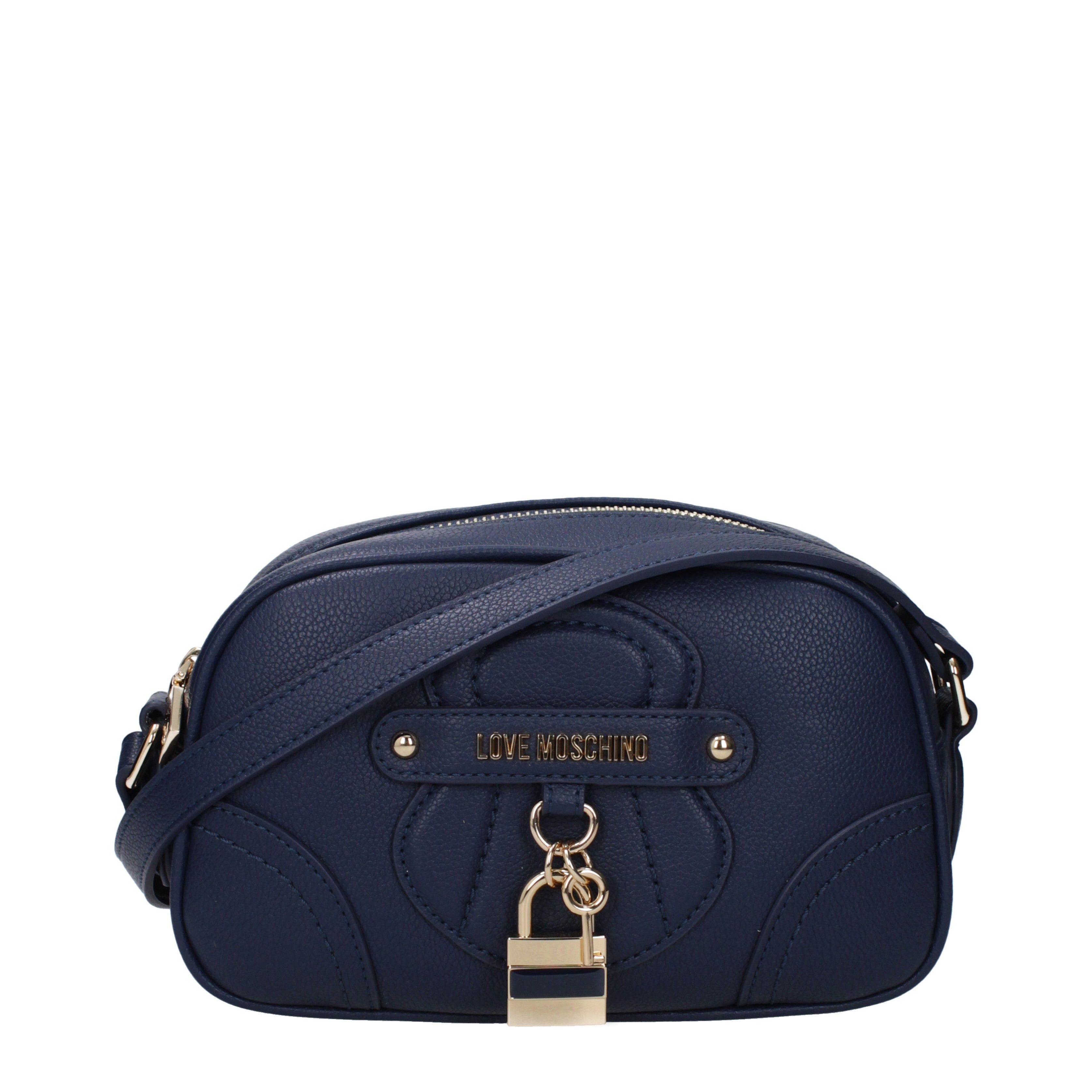 Love Moschino Crossbody Bag In Polyurethane in Orange, Women's