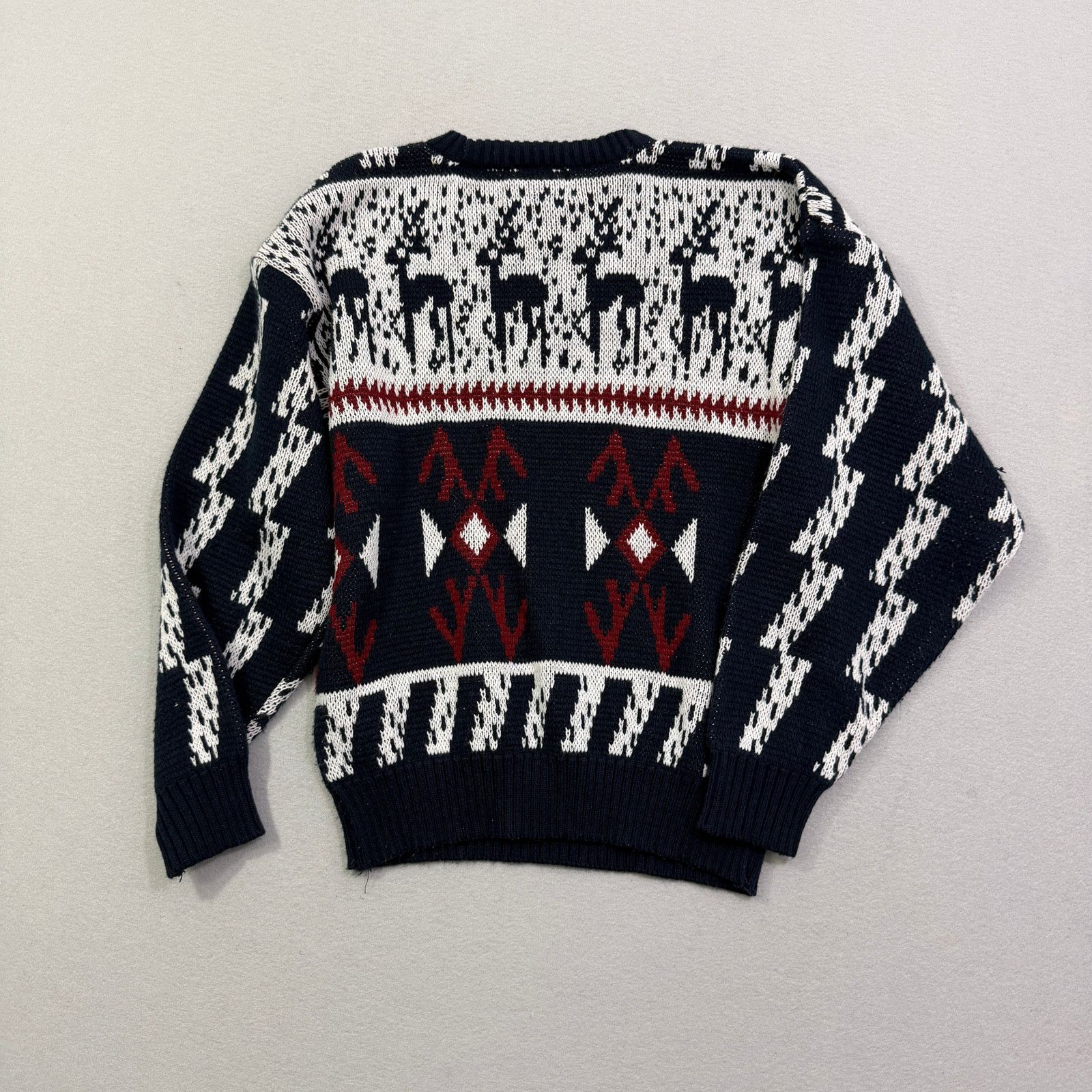 Vintage Vintage Bugle Boy Sweater Men's Small Blue Red Deer Size US S / EU 44-46 / 1 - 6 Thumbnail