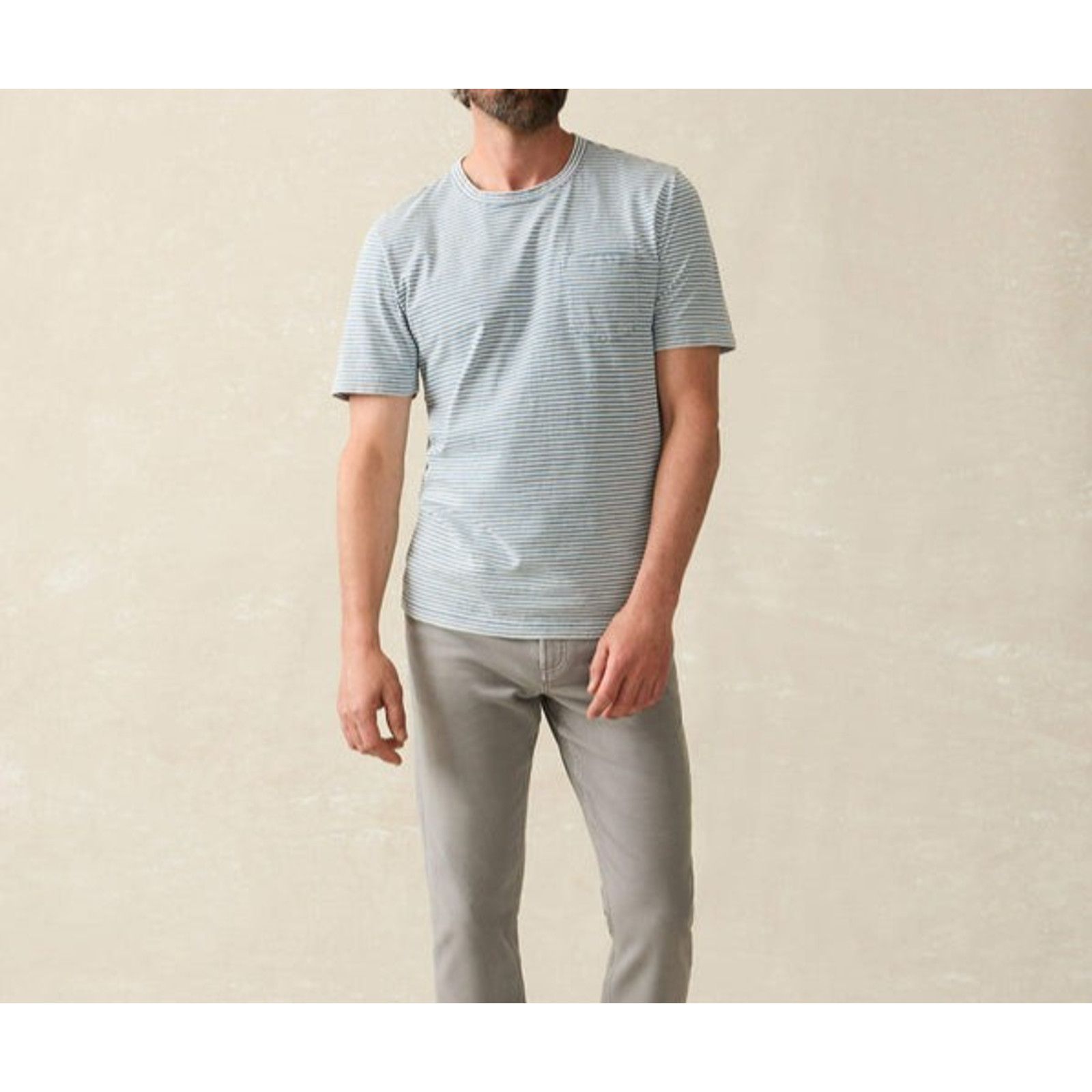 Faherty Faherty Short Sleeve Indigo Pocket Tee XXL blue A003248 Size US XXL / EU 58 / 5 - 1 Thumbnail