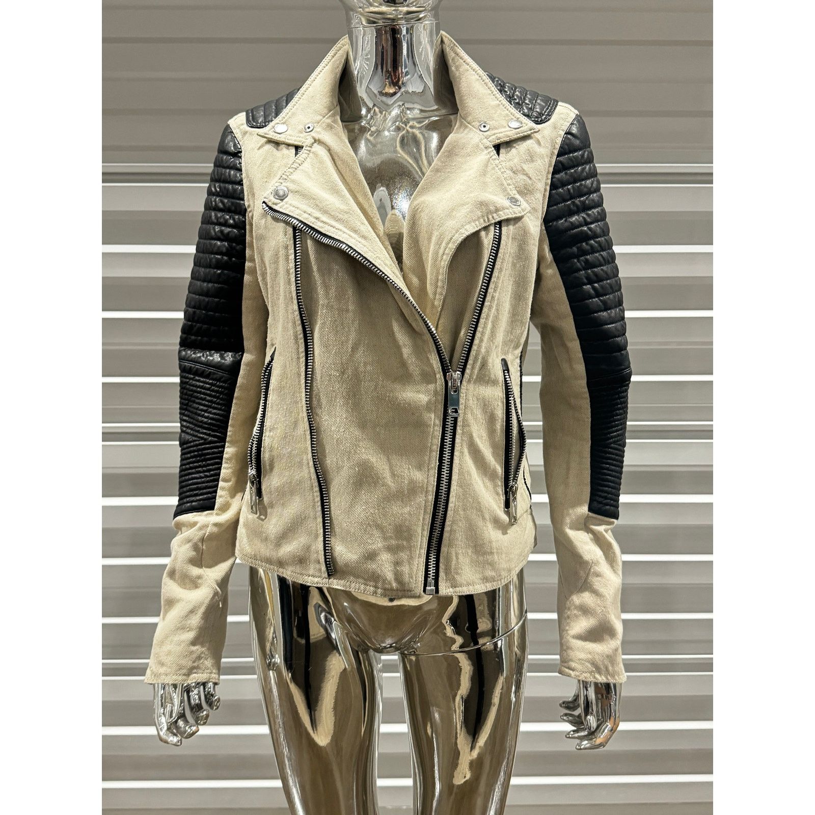 & Other Stories Motorcycle Faux Leather Jacket Size M / US 6-8 / IT 42-44 - 1 Thumbnail