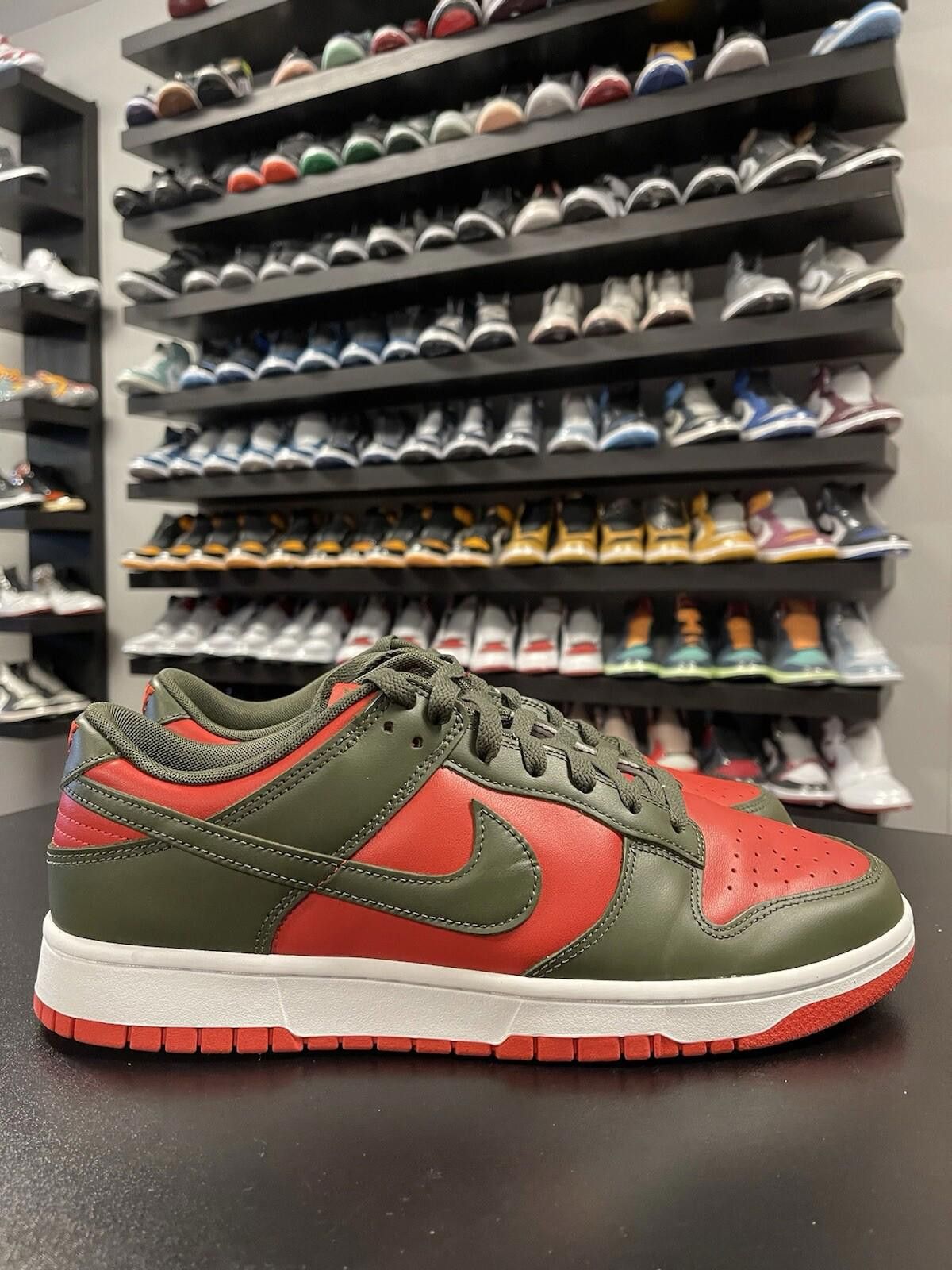 Nike Size 12 - Nike Dunk Low Retro BTTYS Cargo Khaki Mystic Red Size US 12 / EU 45 - 3 Thumbnail