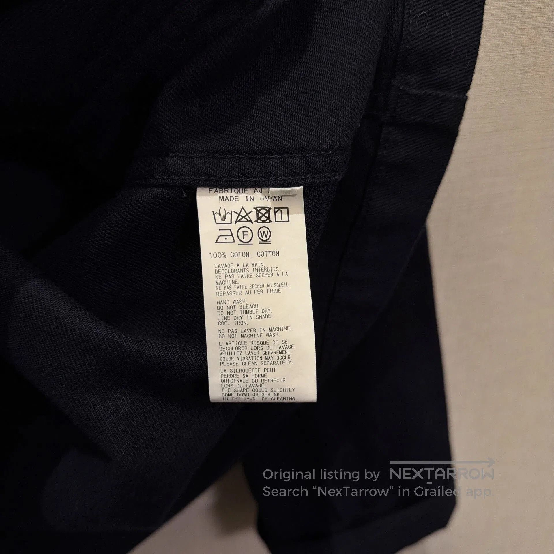 Yohji Yamamoto Yohji Yamamoto Coach Jacket in Navy Blue. Size US M / EU 48-50 / 2 - 5 Thumbnail