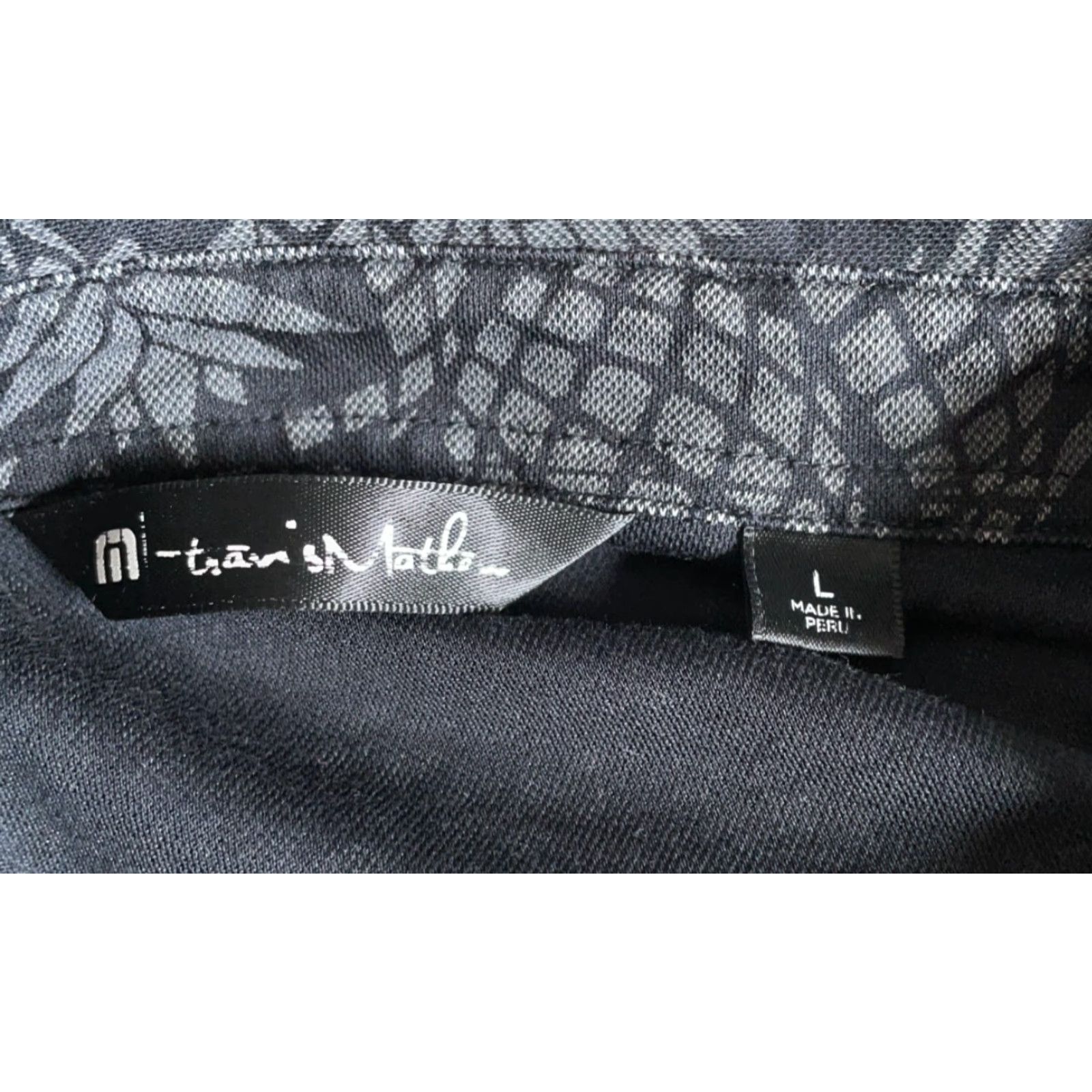 TravisMathew Travis Mathew Polo Shirt Men's Large Black Gray Pineapple Print Cotton Blend Polo Shirt Mens Large Black Pineapple Print Cotton Blend Size US L / EU 52-54 / 3 - 3 Thumbnail