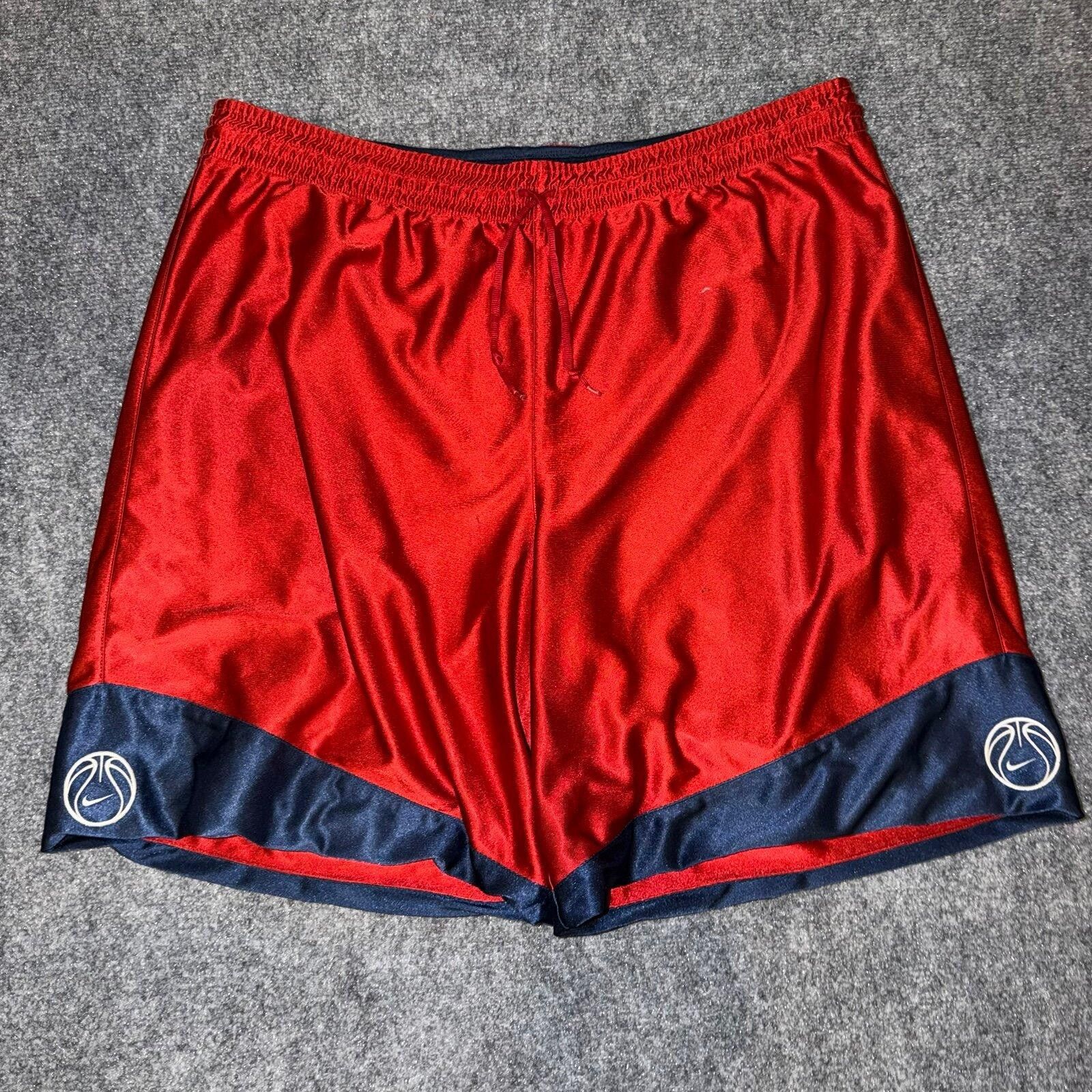 Nike Nike Navy Blue/Red Baggy Dazzle Hoop Shorts Mens XL Vtg Size US 36 / EU 52 - 5 Thumbnail