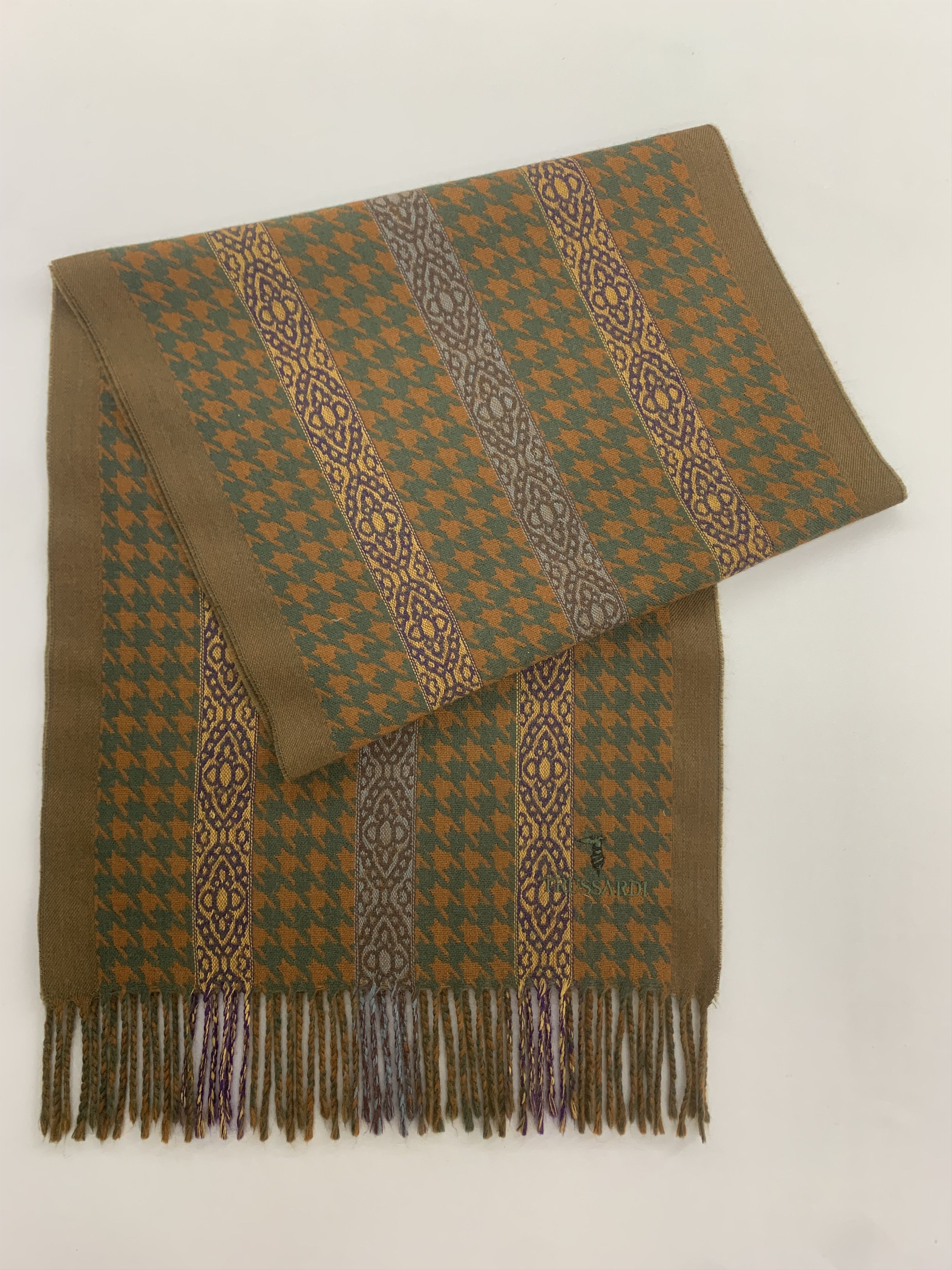 Trussardi Trussardi Scarf Wool Muffler Neck Wrap BL2069 Size ONE SIZE - 2 Thumbnail