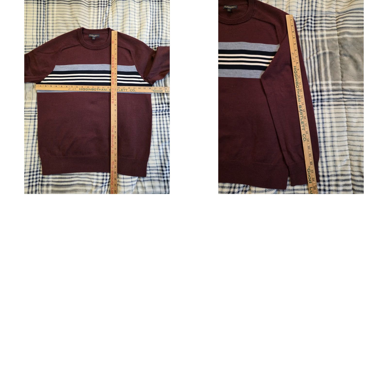 Brooks Brothers BROOKS BROTHERS Sweater Mens L Burgundy Wool Pullover Crew Neck Knit All Seasons Regular Washable Knit-Style Classic Preppy Men’s Pullover Size US L / EU 52-54 / 3 - 8 Thumbnail