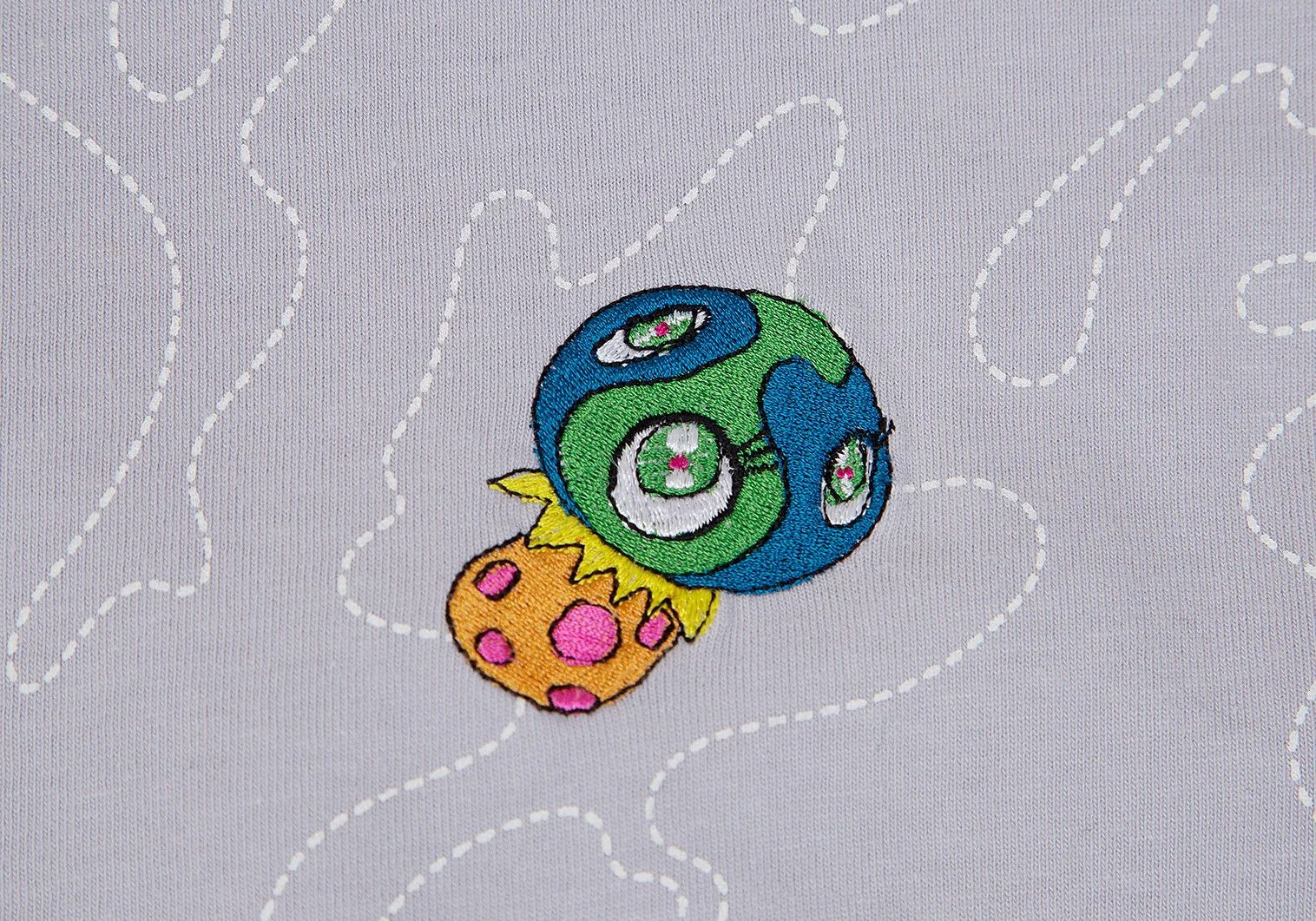 Issey Miyake Embroidered Mushroom T-Shirt in Gray Size L Size US L / EU 52-54 / 3 - 4 Thumbnail