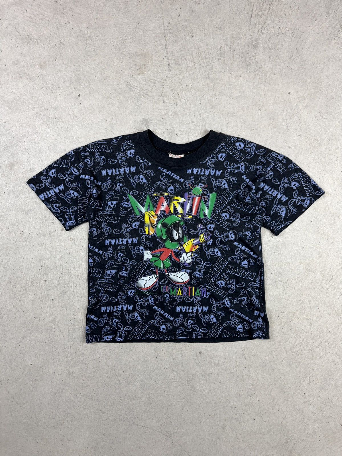 Vintage 1994 Marvin The Martian AOP Tee Size L / US 10 / IT 46 - 1 Thumbnail