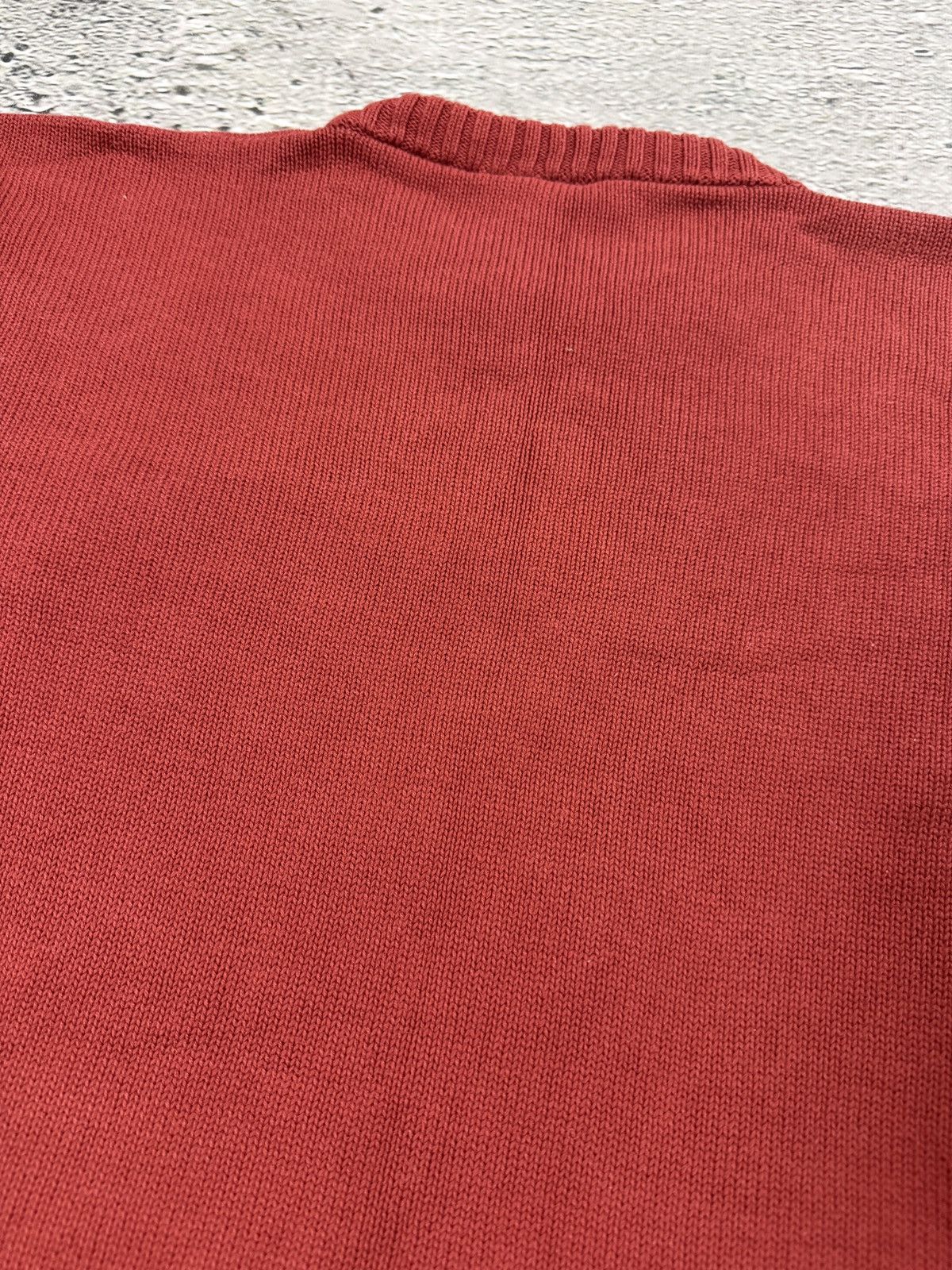 Adidas Adidas sweater red big logo 2000s knit Size US M / EU 48-50 / 2 - 6 Thumbnail