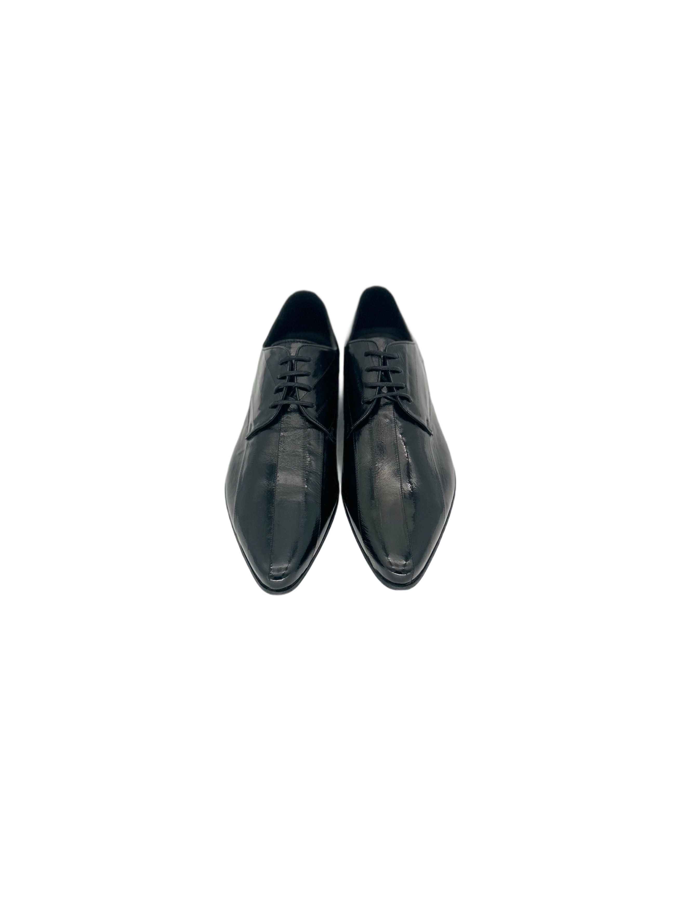 Patrick Cox Patrick Cox Black Eel Skin Leather Shoe Size US 9 / EU 42 - 4 Thumbnail
