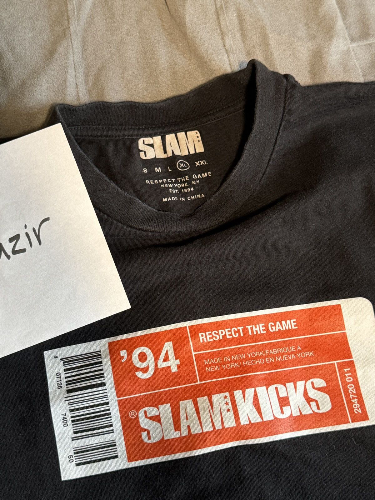 Other SLAM KICKS “Barcode” T-Shirt Size US XL / EU 56 / 4 - 2 Thumbnail