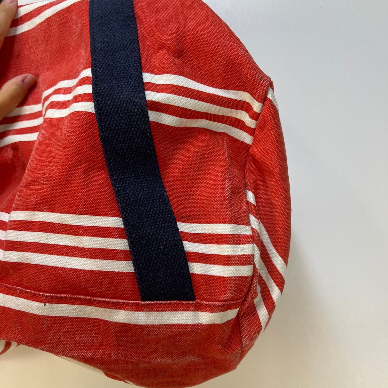 Jack Wills Jack Wills Stripe Canvas Duffle Bag Weekender Size ONE SIZE - 10 Thumbnail