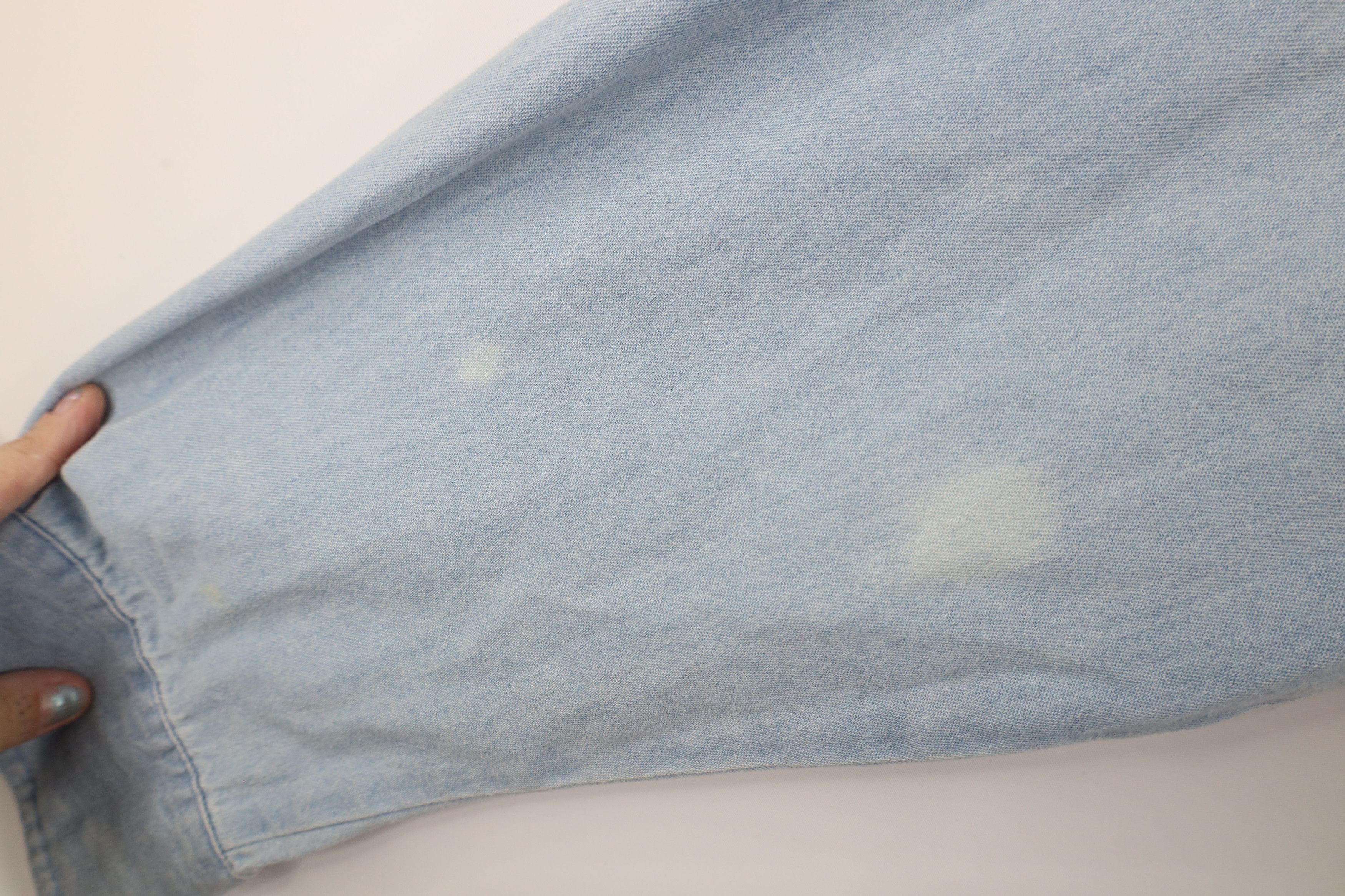 Vintage Vintage 90s Streetwear Last Frontier Denim Button Shirt Size US L / EU 52-54 / 3 - 7 Thumbnail