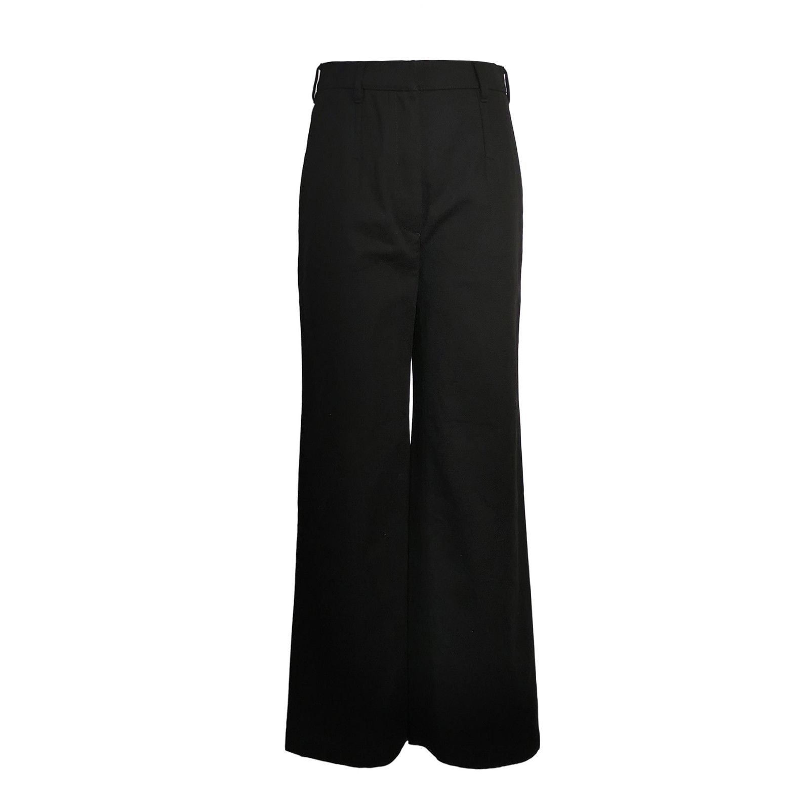 Prada Prada Triangular Logo Lace Back Pants Size 36 Size 25" / US 0 / IT 36 - 1 Thumbnail