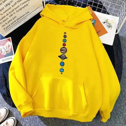 Japanese Brand × Vintage Planets Colour Creativity Funny Hoody Women Size ONE SIZE - 4 Thumbnail