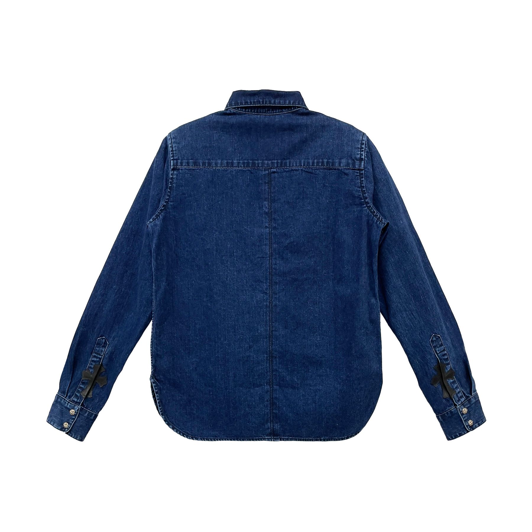Chrome Hearts Chrome Hearts Women Cross Patch Denim Shirt Size US L / EU 52-54 / 3 - 2 Thumbnail