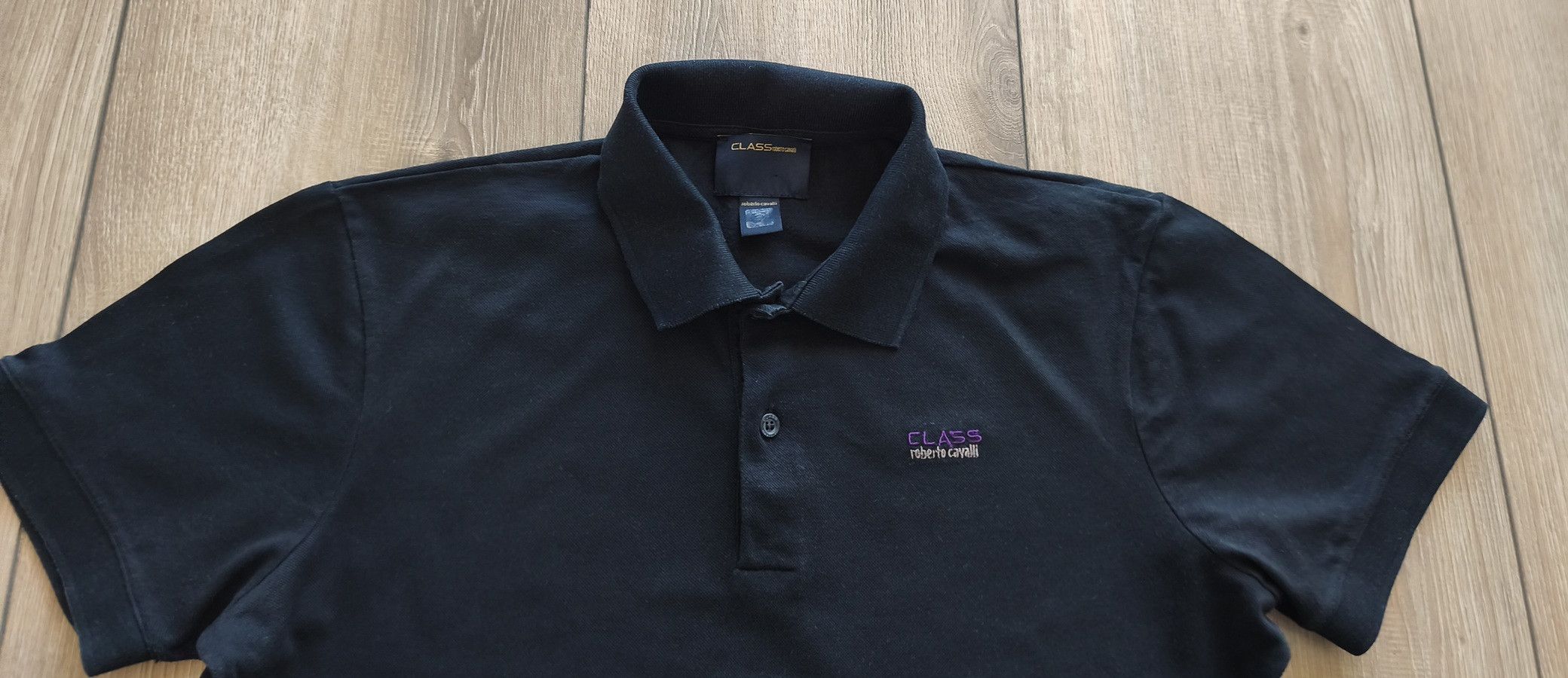 Roberto Cavalli Class Roberto Cavalli Mens Short Sleeve Polo Shirt Size L Size US L / EU 52-54 / 3 - 3 Thumbnail