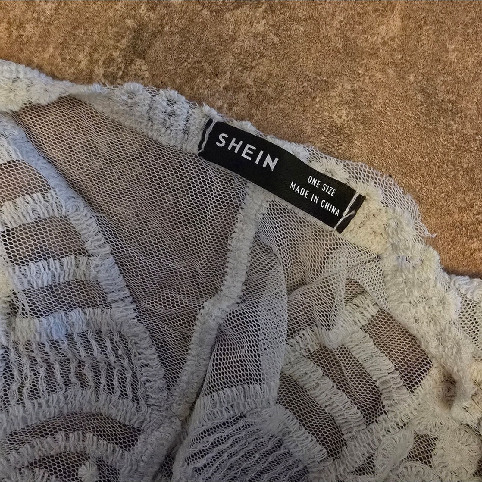 Shein White Laced | SHEIN | Longline Duster Cardigan Size ONE SIZE - 3 Thumbnail