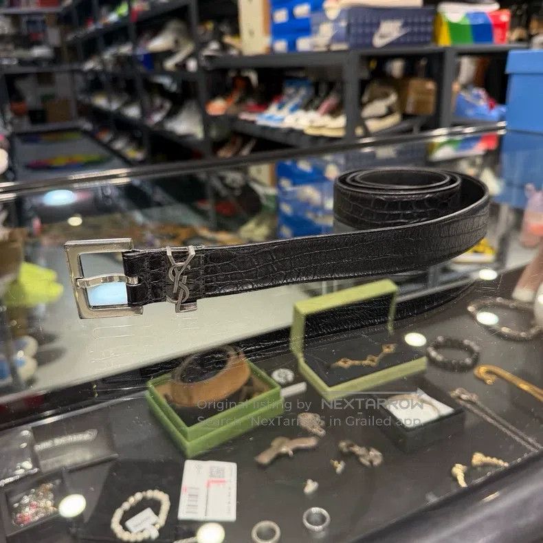 Saint Laurent Paris Saint Laurent Paris leather belt Size ONE SIZE - 2 Thumbnail