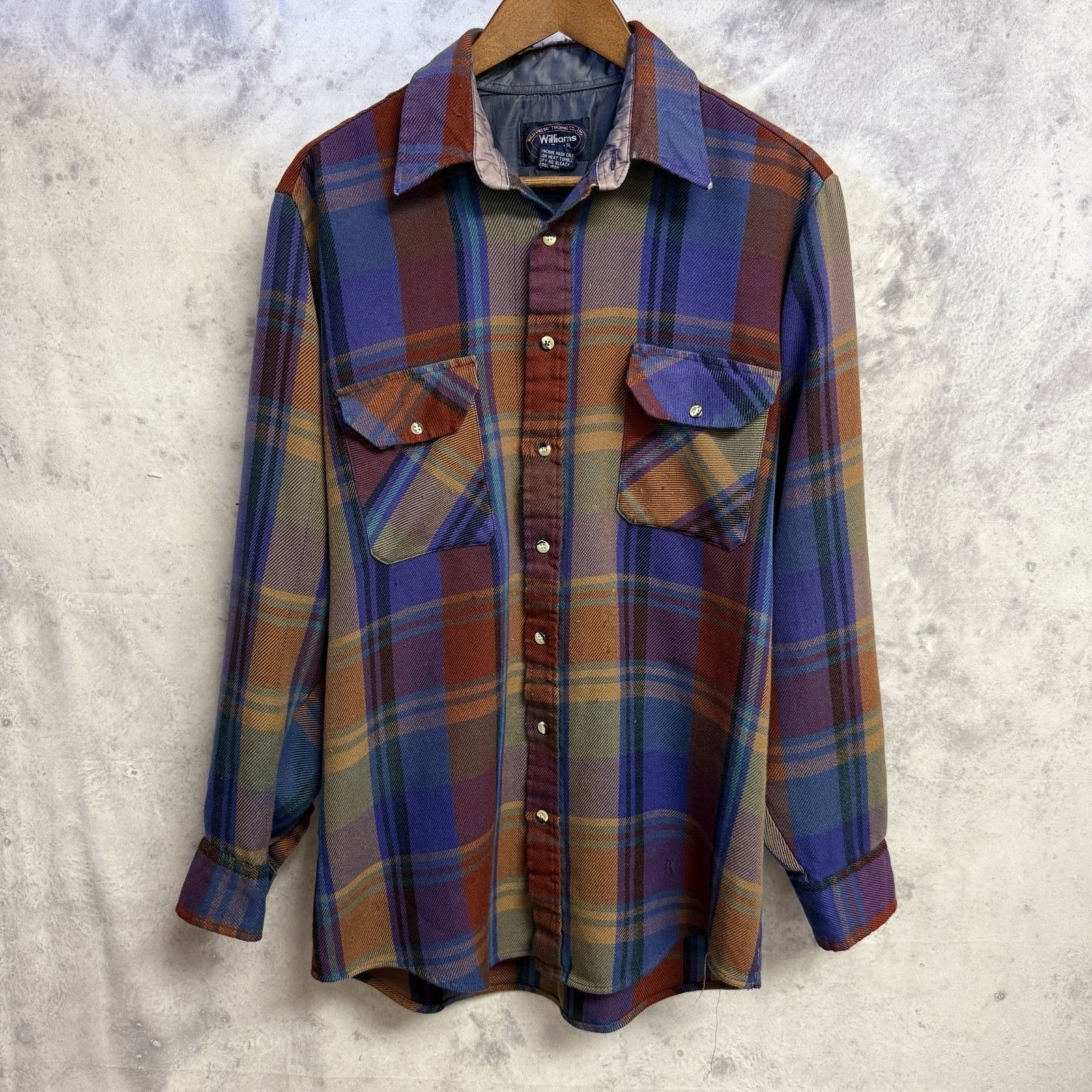 Vintage Vintage Williams Bay Plaid Button Up Flannel Shirt Mens L Size US L / EU 52-54 / 3 - 1 Thumbnail