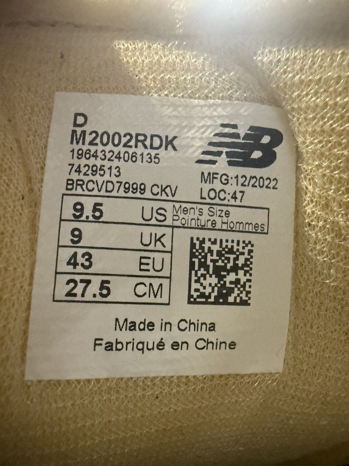 New Balance New Balance 2002R Protection Pack Navy Grey Size US 9.5 / EU 42-43 - 6 Thumbnail