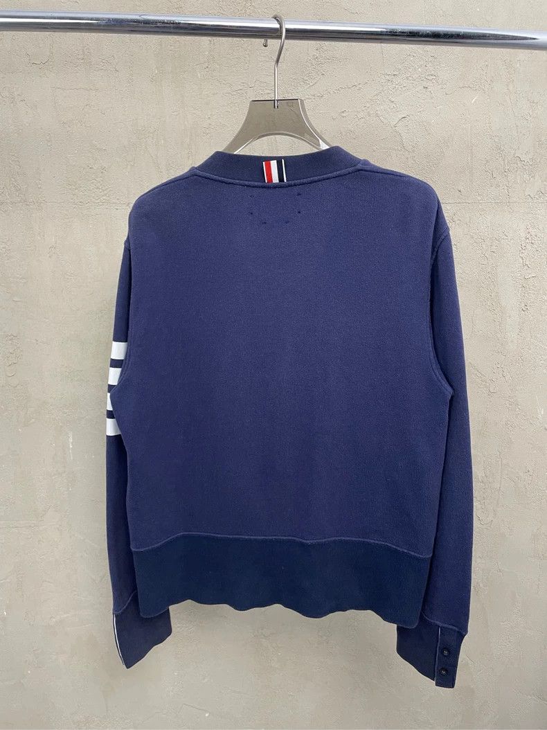 Thom Browne Thom browne Dark blue classic four-striped cardigan jacket Size US S / EU 44-46 / 1 - 2 Thumbnail