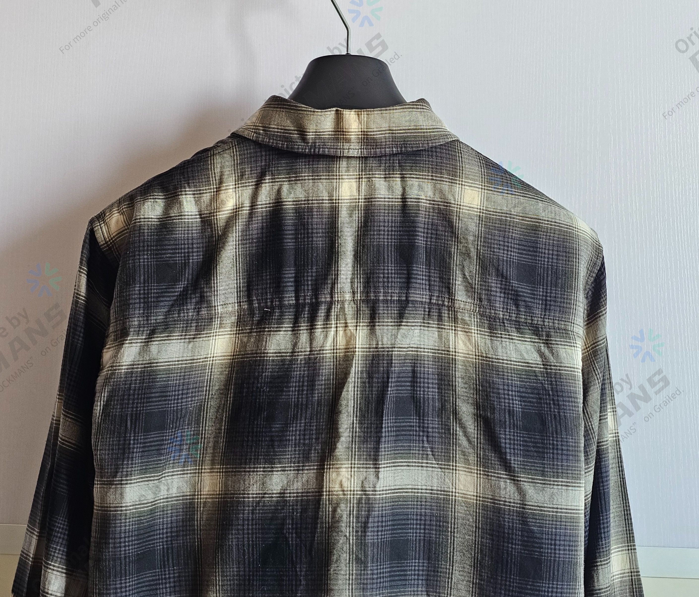 Amiri Amiri Bleached-Effect Plaid Oversize Shirt Size L Size US L / EU 52-54 / 3 - 7 Thumbnail