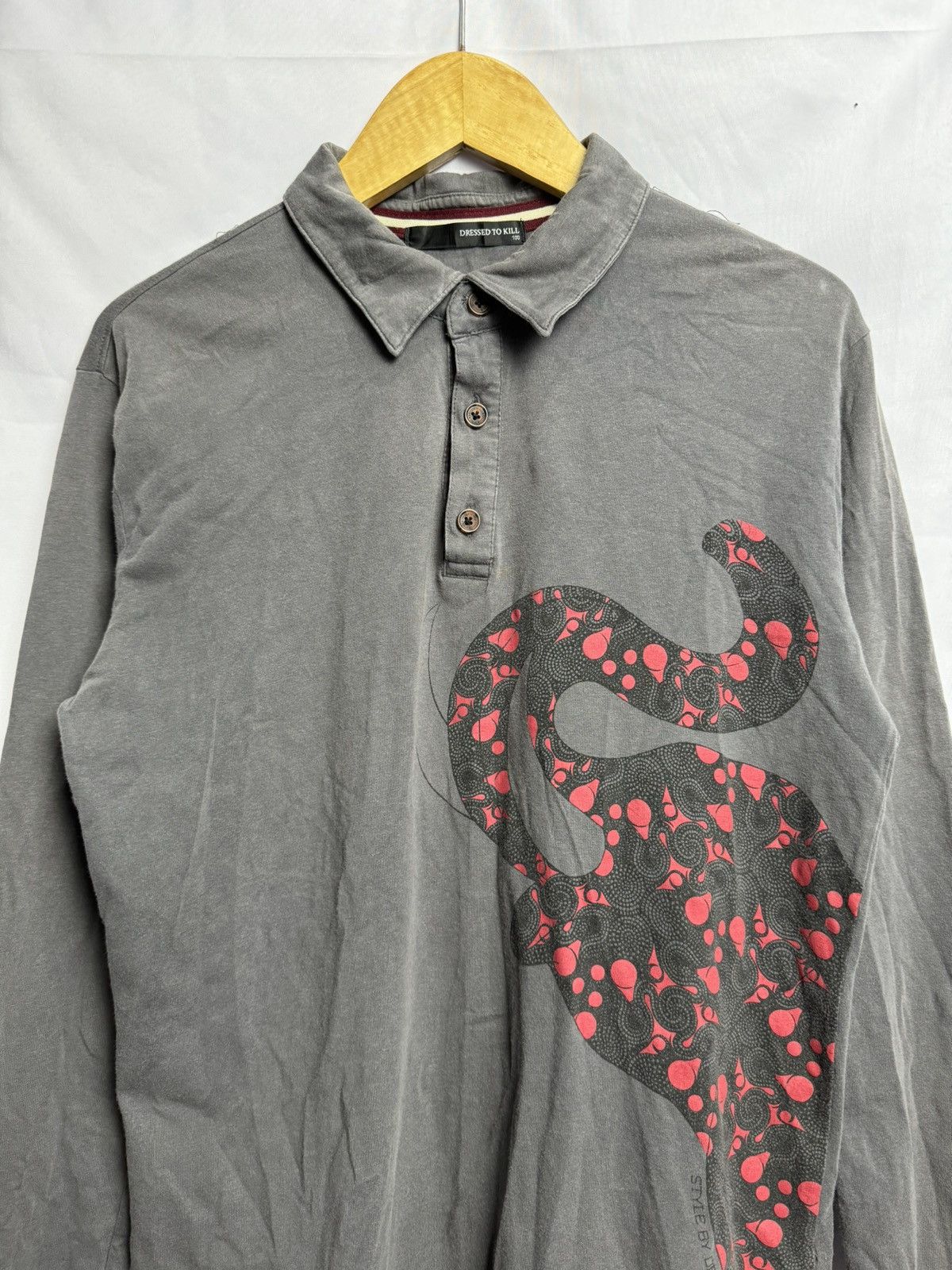 If Six Was Nine × Japanese Brand × Le Grande Bleu (L.G.B.) Dress to Kill Snake Polo Long Sleeve Size US M / EU 48-50 / 2 - 3 Thumbnail