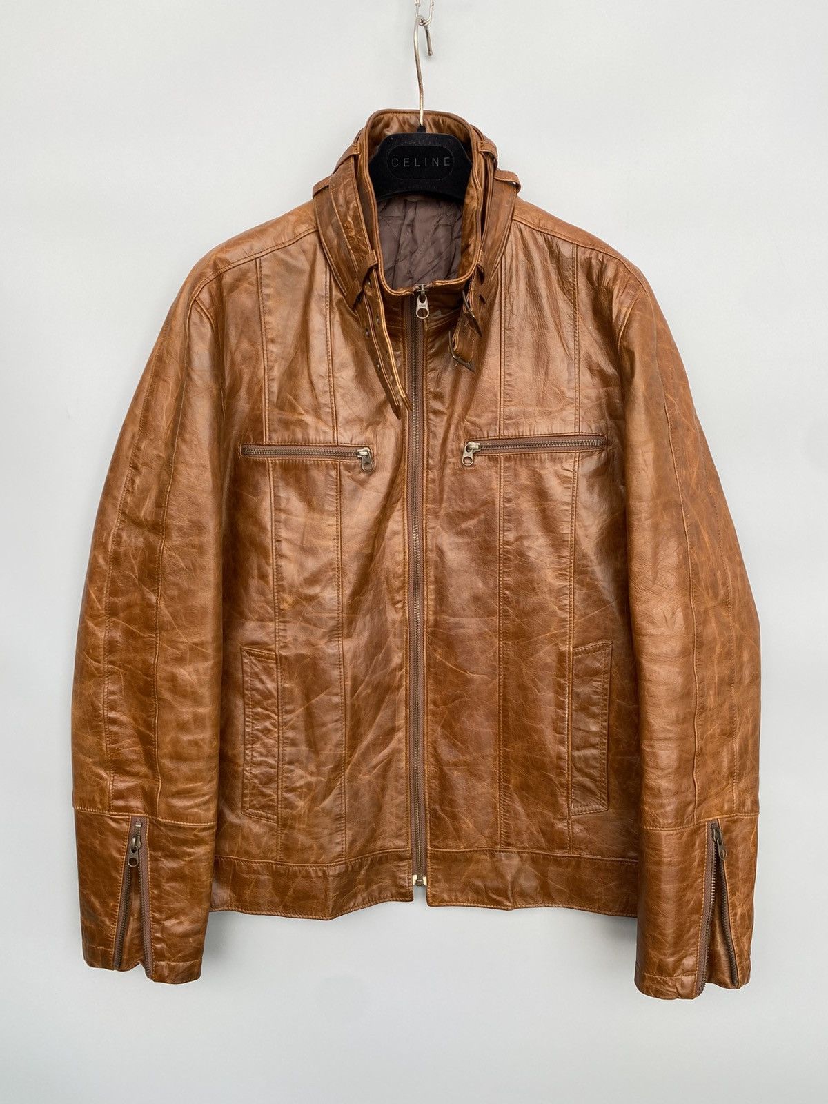 Tornado Mart 2000’s- Tornado Mart- Horsehide Leather Jacket Size US S / EU 44-46 / 1 - 1 Thumbnail