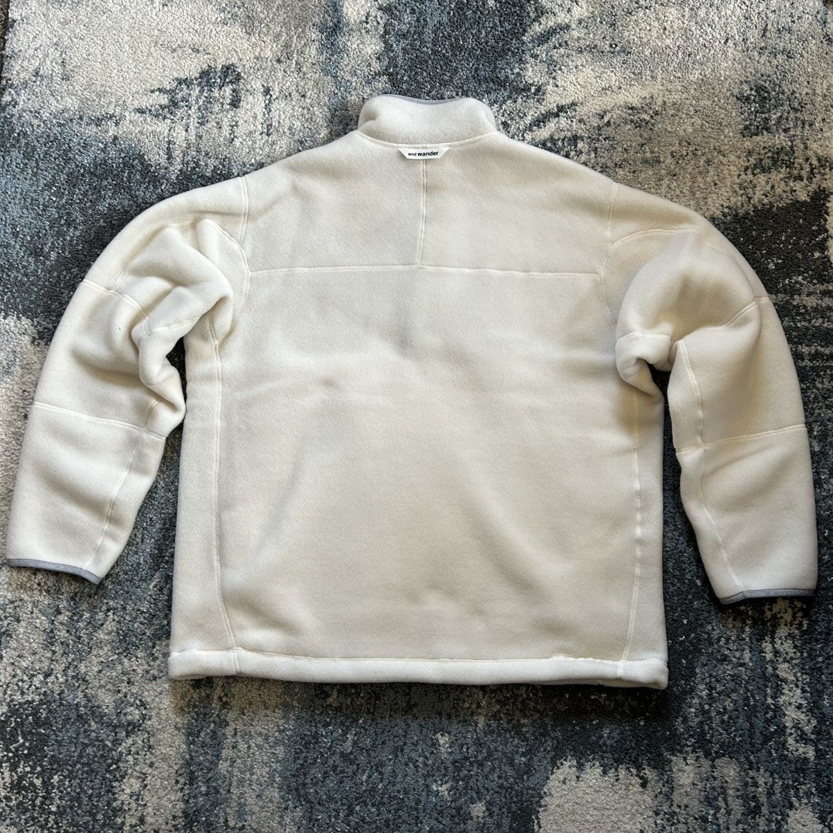 And Wander 574-4281144 031 and wander wool fleece pullover quartersnap Size US XL / EU 56 / 4 - 16 Thumbnail