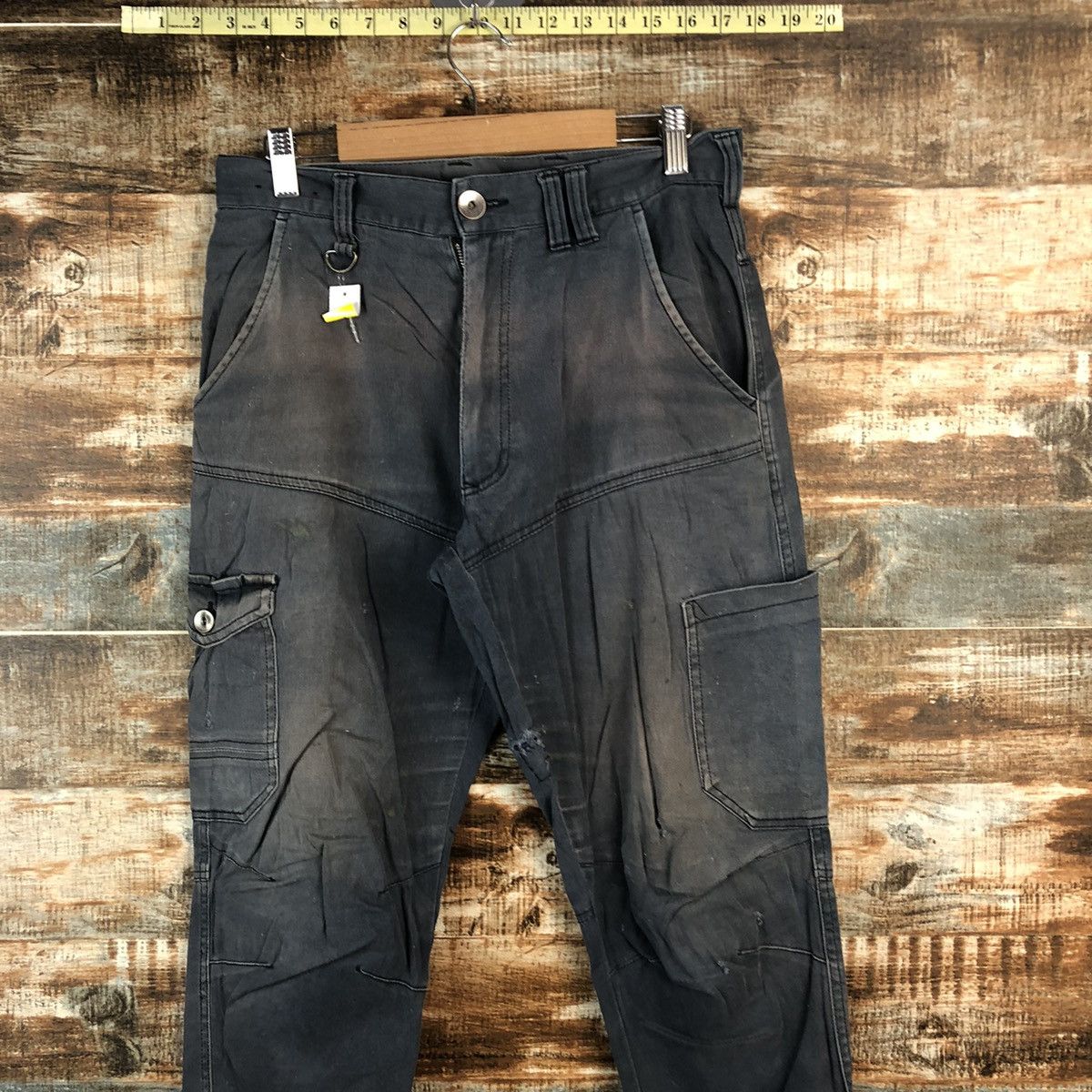 Japanese Brand DL Japanese Brand Dark Blue Cargo Multipocket Pants #C717 Size US 30 / EU 46 - 2 Thumbnail