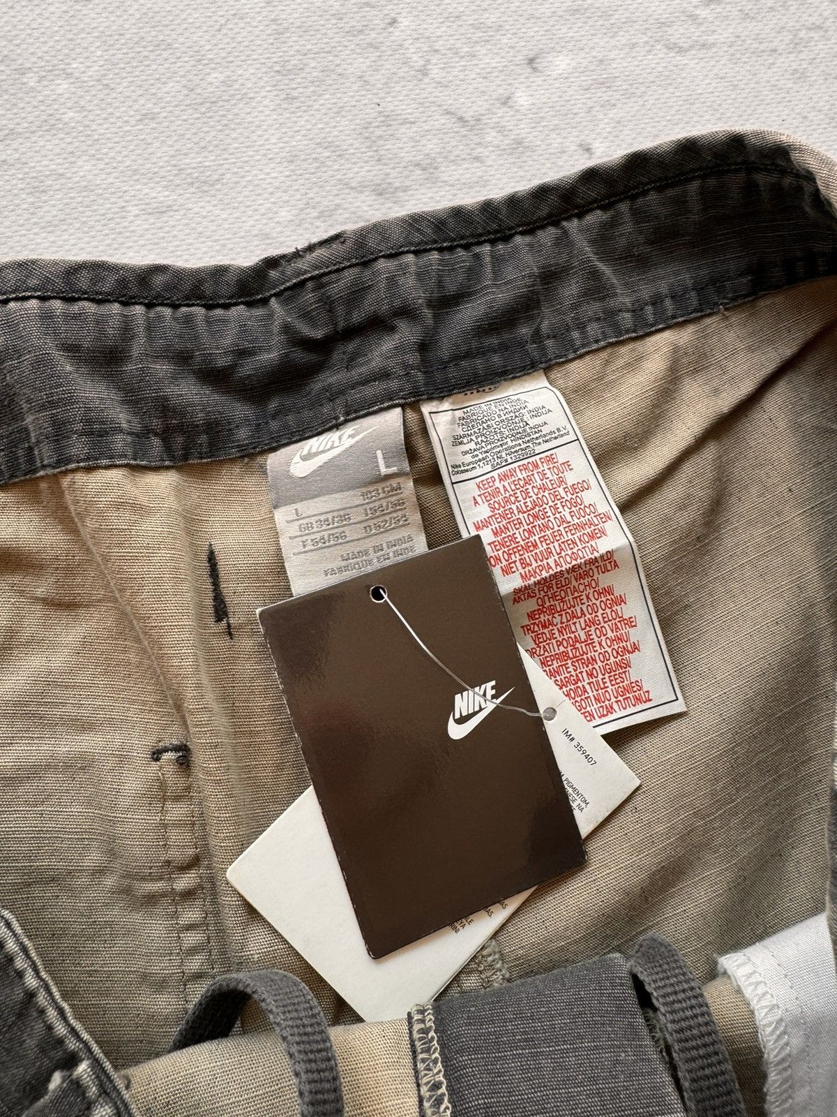 Nike × Vintage NIKE VINTAGE CARGO BASIC LOGO OVERSIZE BAGGY PANTS Size US 34 / EU 50 - 7 Thumbnail