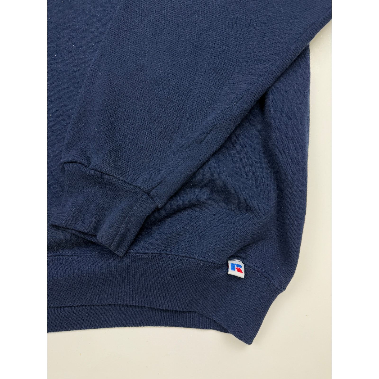 Vintage Vintage 90s Russell Athletic Sweatshirt Size XLT Navy Blue Size US XL / EU 56 / 4 - 4 Thumbnail