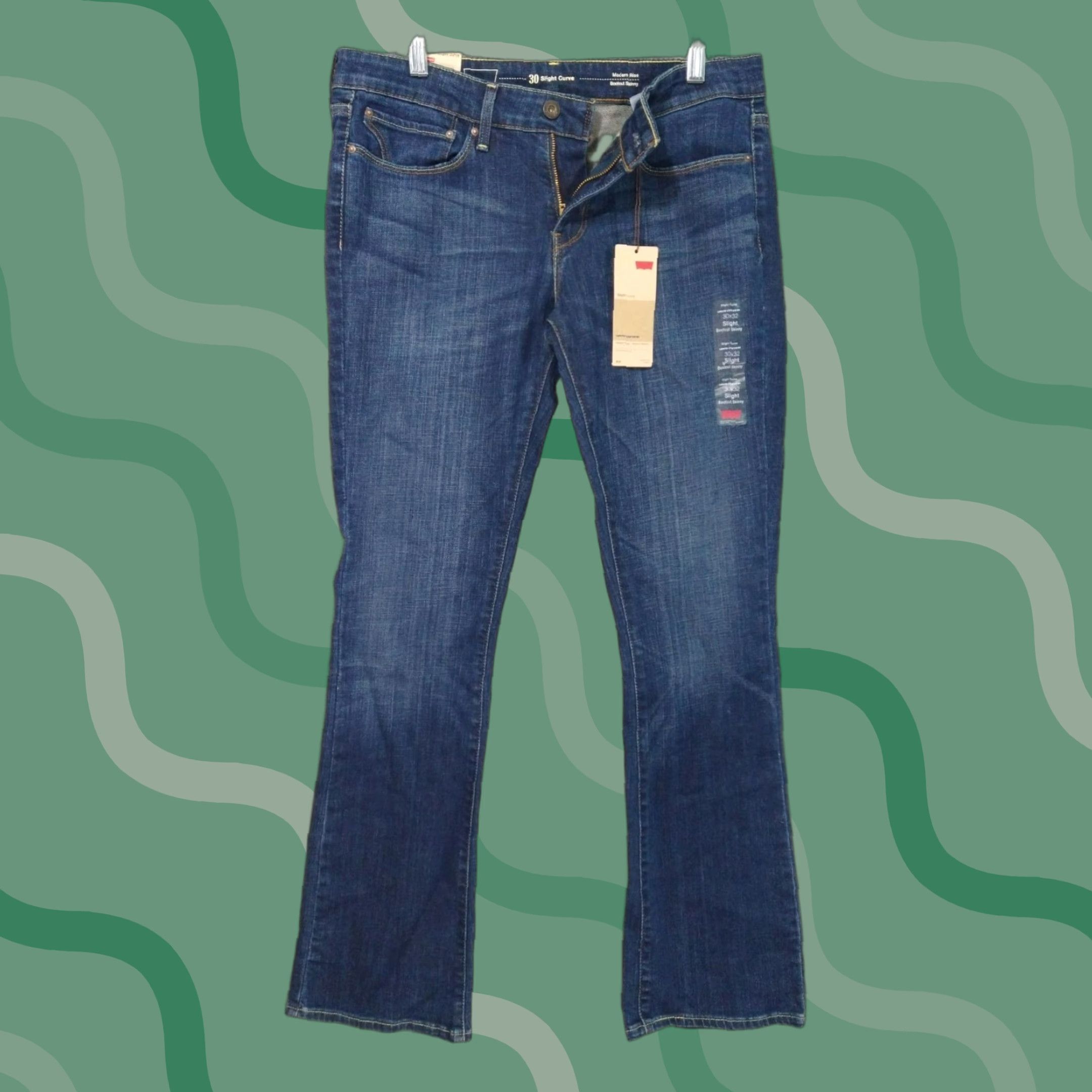 Levi's Levi's Jeans 30x32 Blue Denim Bootcut 5-Pocket Regular Rise Mid Womens Size 30" / US 8 / IT 44 - 1 Thumbnail